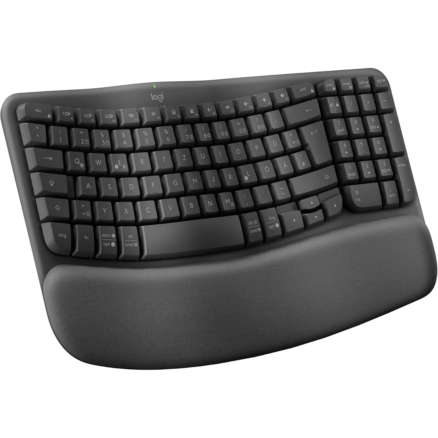 Logitech Wave Keys kabellose ergonomische Tastatur