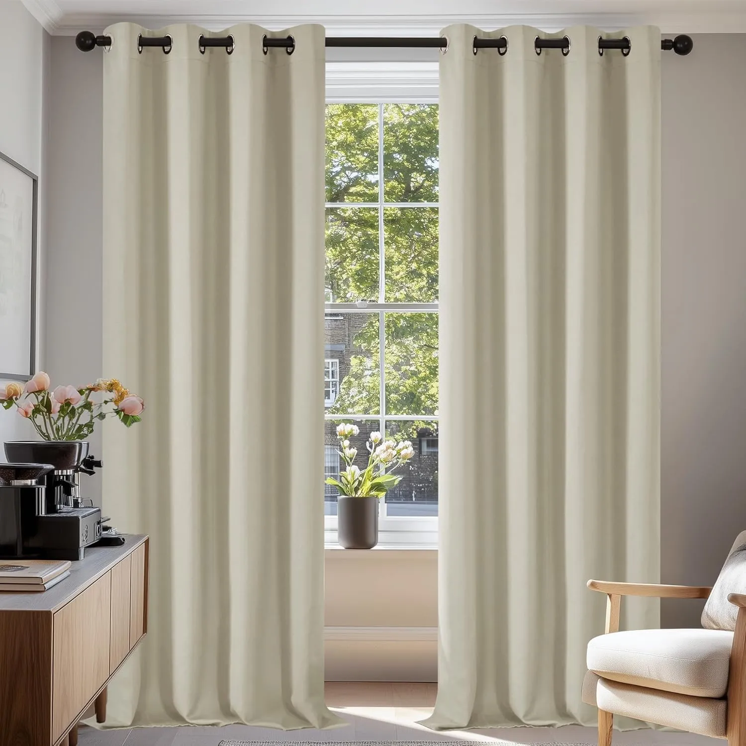 Deconovo Blackout curtains, thermal curtains, sound insulation, opaque curtains