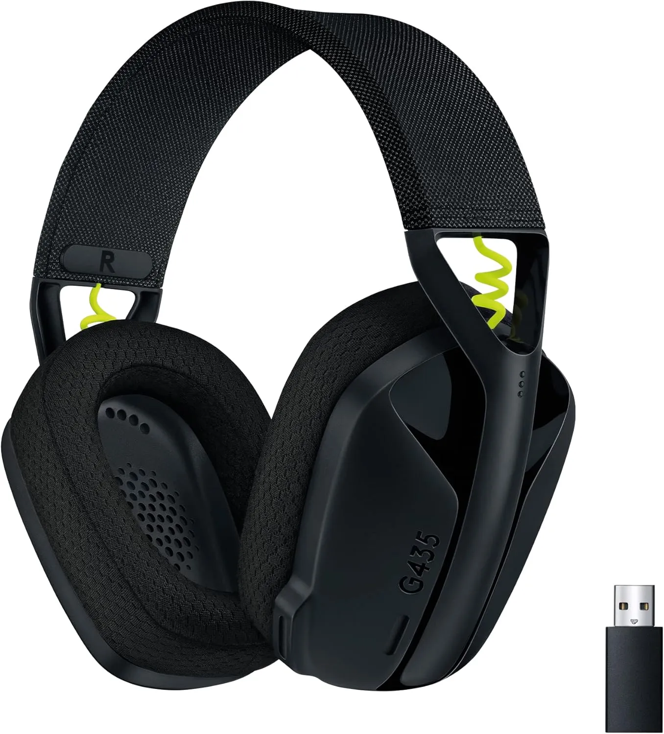 Logitech G G435 LIGHTSPEED, Kabelloses Gaming-Headset mit Bluetooth,Leichte Over-Ear-Kopfhörer, integrierte Mikrofone, …