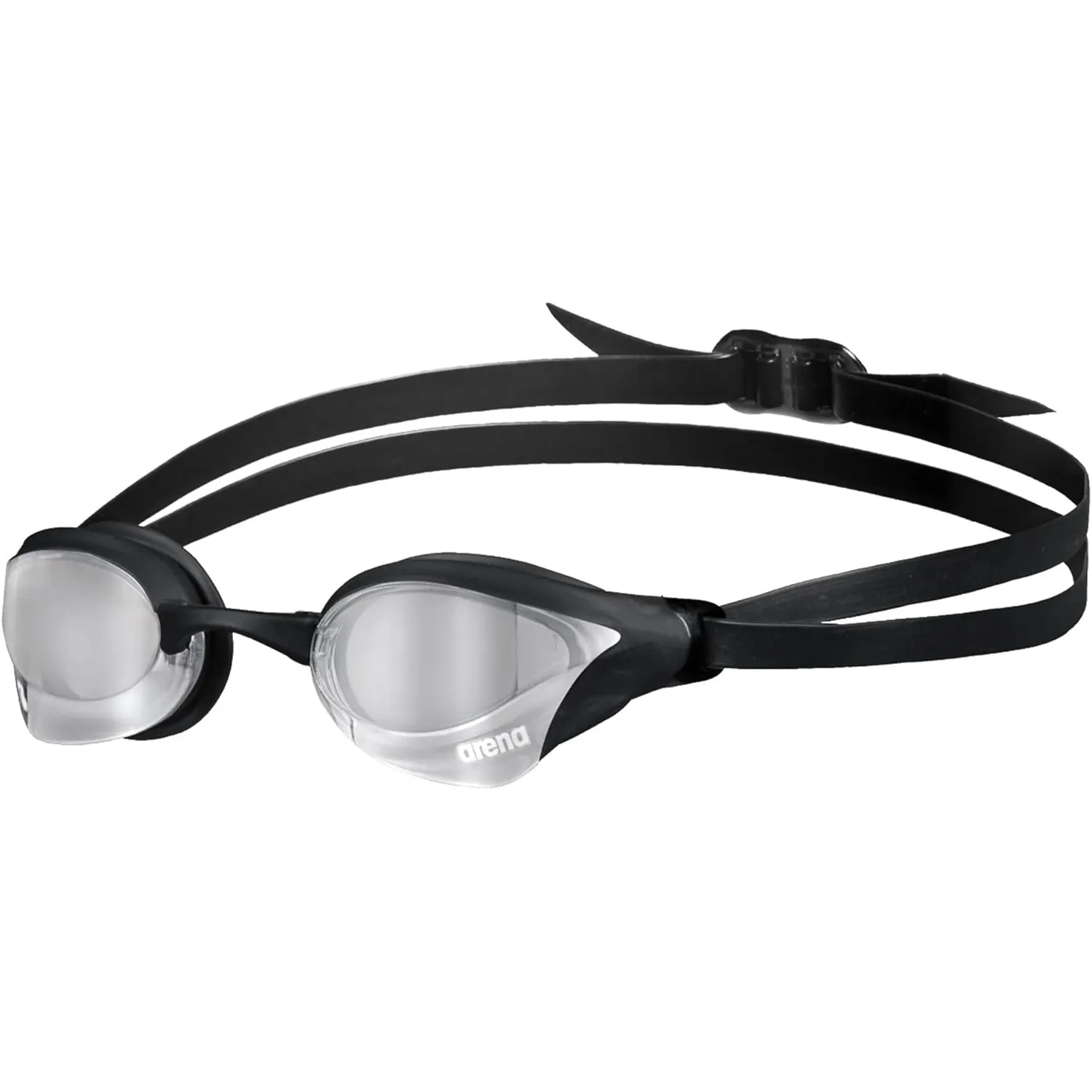arena Cobra Core Swipe Mirror Unisex-Wettkampfbrille für Erwachsene, Schwimmbrille mit Gebogenen Spiegelgläsern, Anti-B…