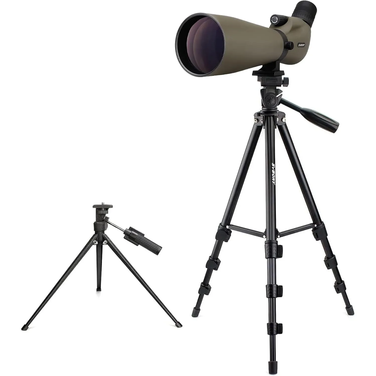 Svbony SV401 HD Spektiv, Sportschützen Vogelbeobachtung 20-60x80 mit Stativ | Spektiv Jagd, für Wildtierbeobachtung, HD…