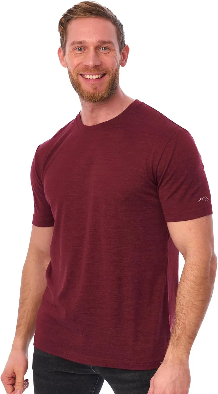 100% Merino Polo Shirt Men's Outdoor, Breathable, Merino Shirt, Men's, Short Sleeve