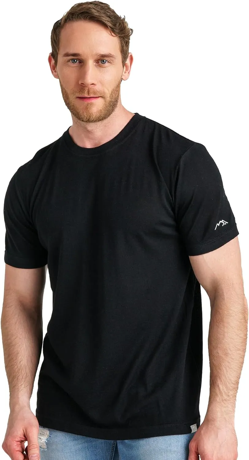 100% Merino T-shirt Herren Kurzarm - Sport Shirt Merino Wolle Herren, Merino Unterwäsche Herren
