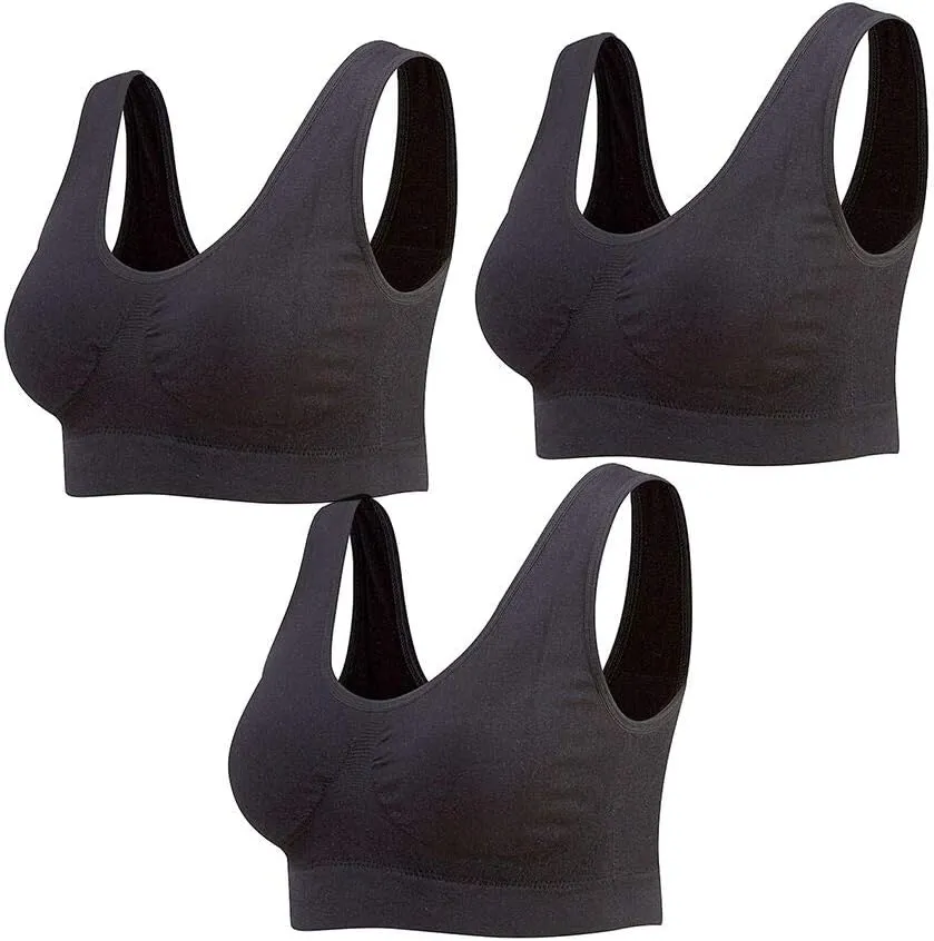 Lemef Damen Seamless Sport BH mit Merfarben Wohlfühl-BH