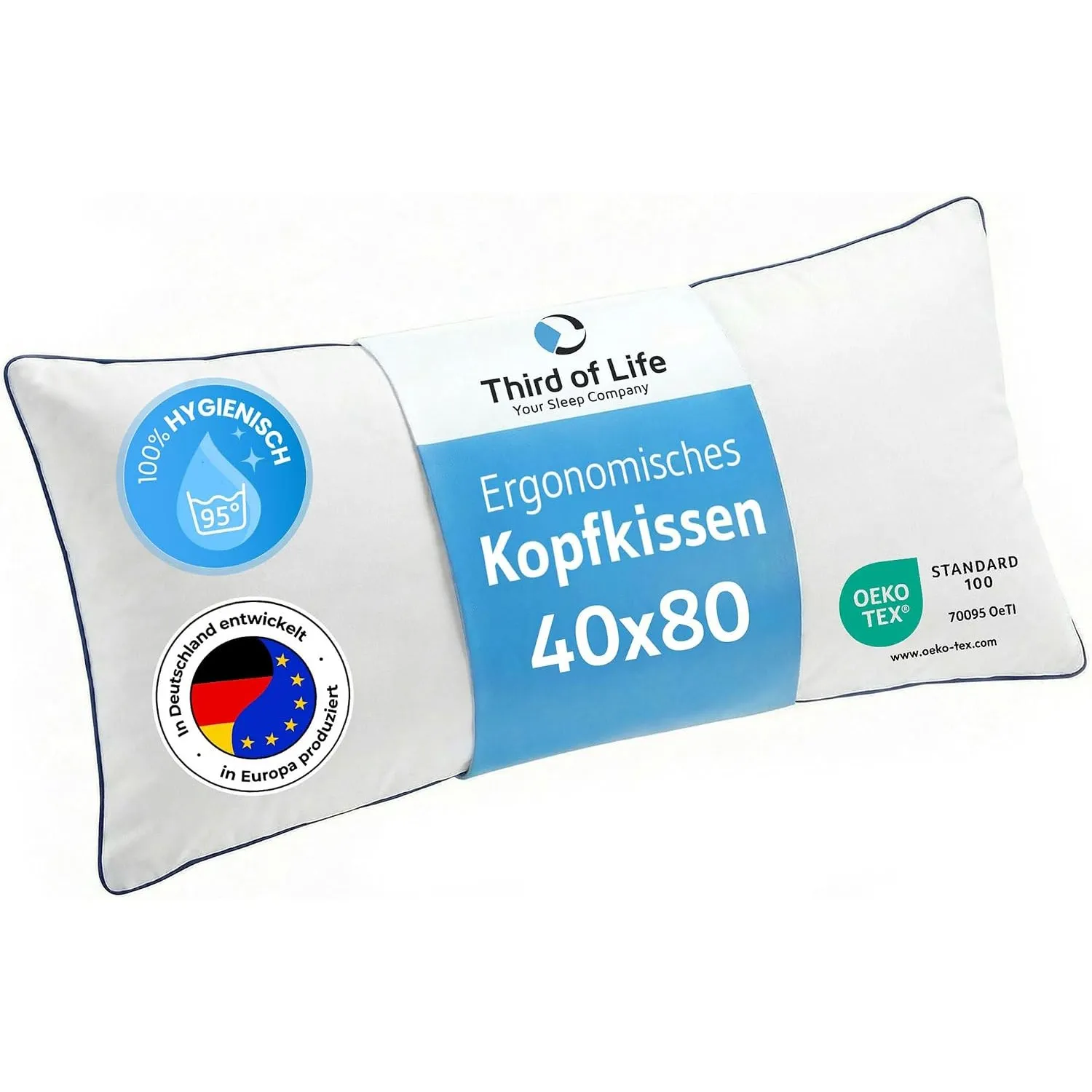 Kopfkissen 40x80 inSPIRO, Premium Kissen von Schlafexperten entwickelt