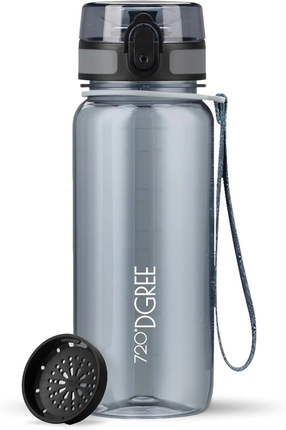 720°DGREE Trinkflasche “uberBottle“ +Sieb - 350ml, 500ml, 650ml, 1000ml, 1,5l, 2l - BPA-Frei - Wasserflasche für Sport,…