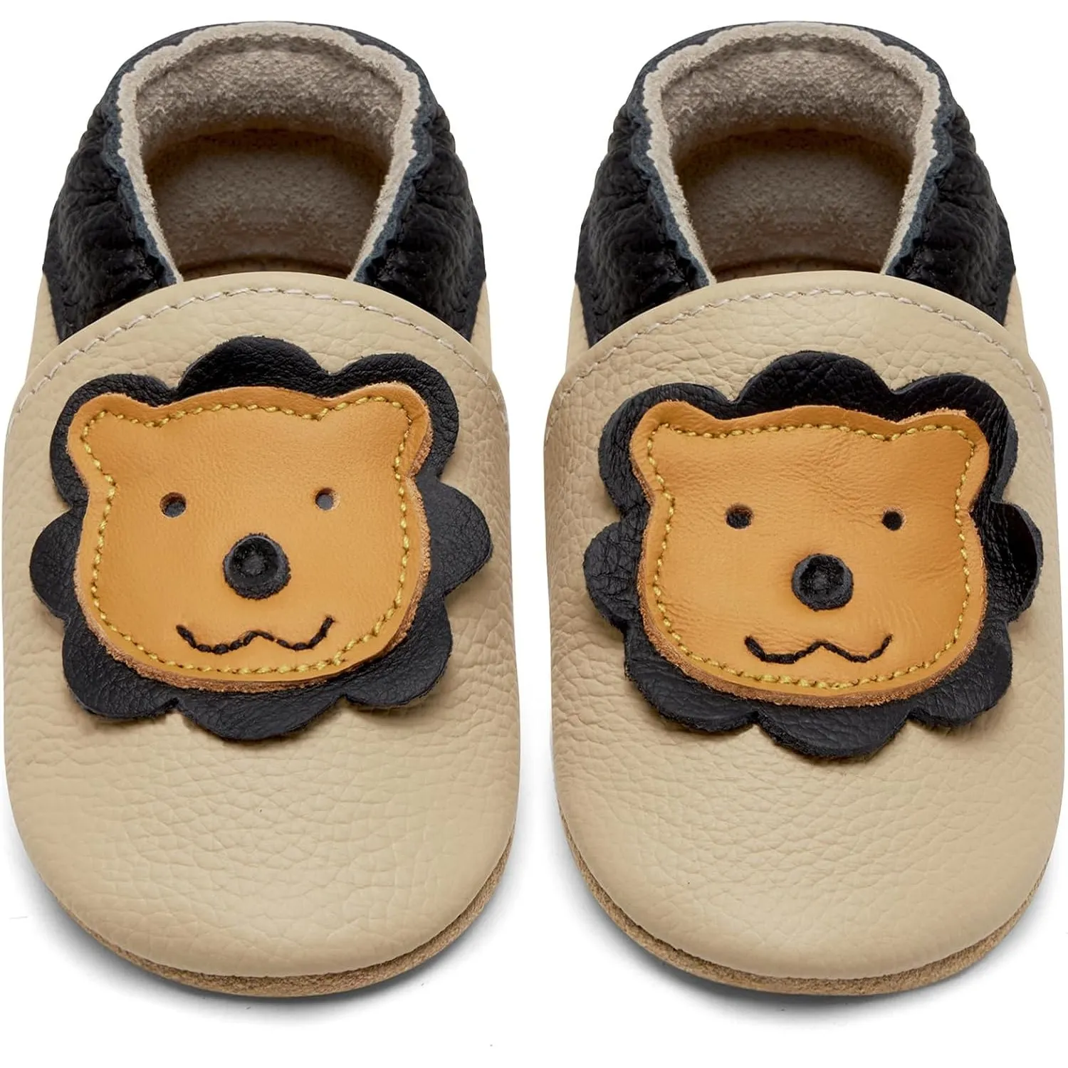 IceUnicorn Krabbelschuhe Baby Lauflernschuhe Jungen Mädchen Weicher Leder Babyhausschuhe Kleinkind Rutschfeste Ledersch…