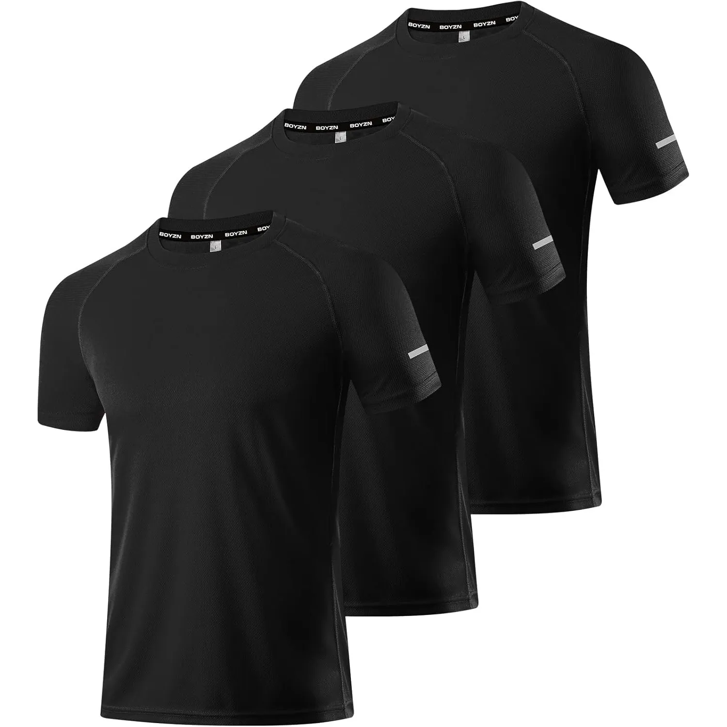 Boyzn 1, 3, 5 or 7er Pack Sport Tshirts Herren Kurzarm T-Shirts Funktionsshirt Laufshirt Schnelltrocknend Atmungsaktive…