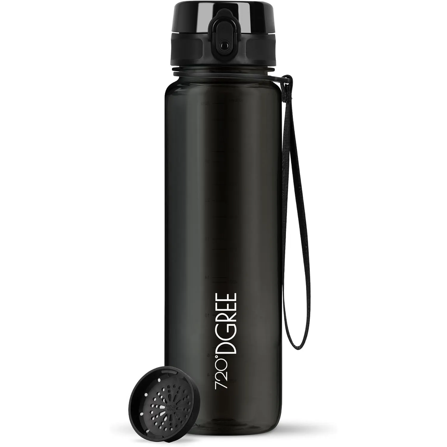 720°DGREE Trinkflasche “uberBottle“ +Sieb - 350ml, 500ml, 650ml, 1000ml, 1,5l, 2l - BPA-Frei - Wasserflasche für Sport,…