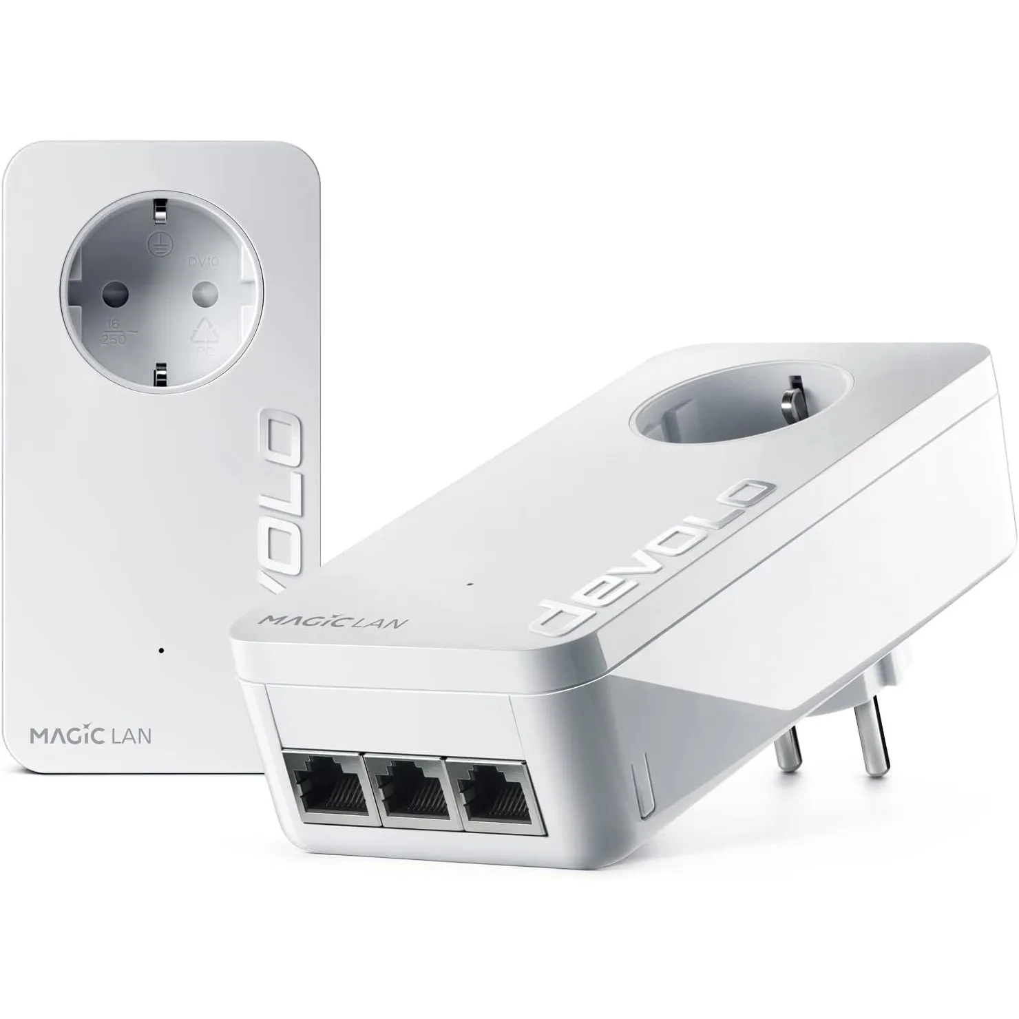 devolo Magic 2 Triple Starter Kit, Powerline Adapter, bis zu 2.400 Mbit/s, 3x Gigabit-Anschlüsse, ideal für Gaming, dLA…
