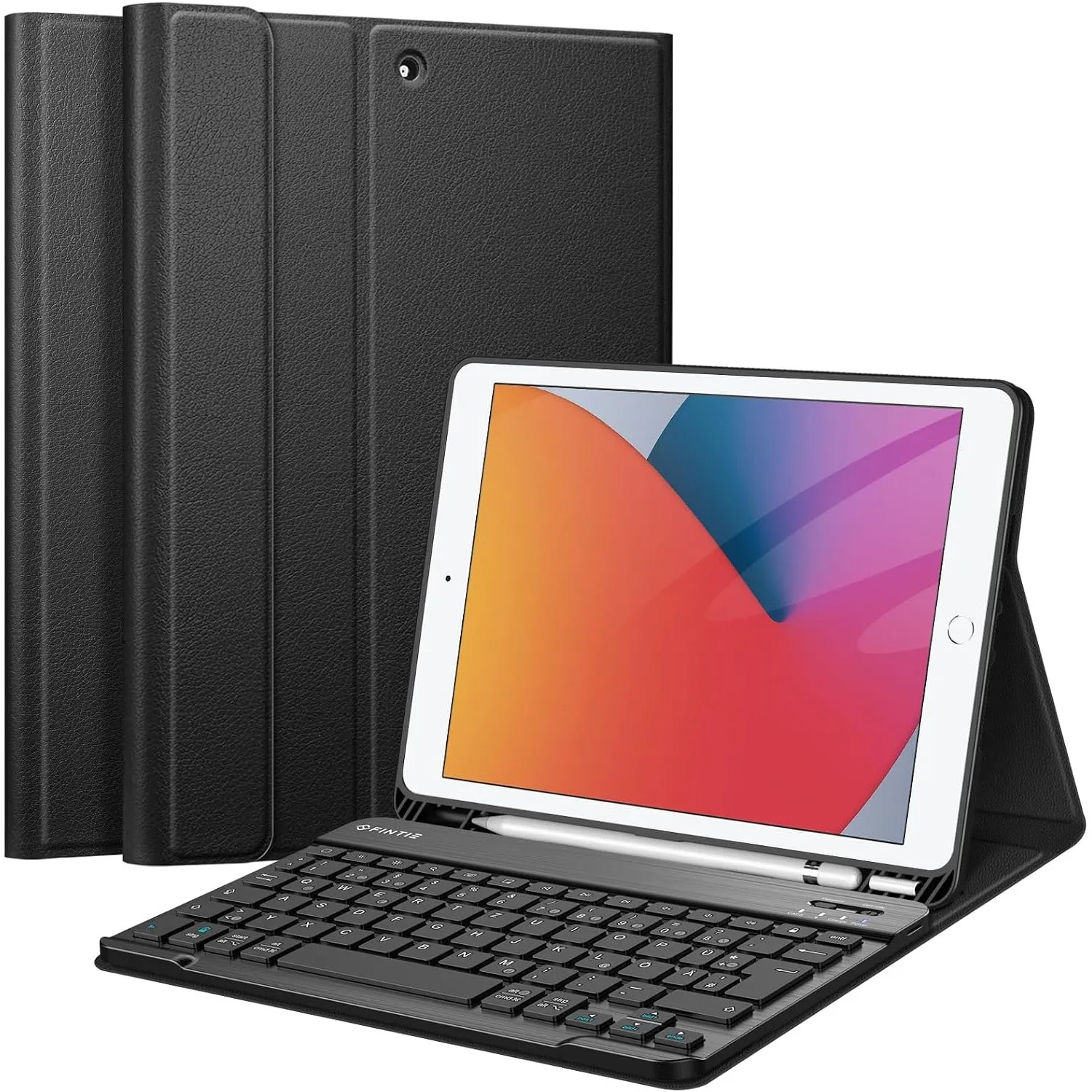 FINTIE Tastatur Hülle für iPad 10.2 Zoll (9/8/7 Generation, 2021/2020/2019) | Schutzhülle mit TPU Rückschale, Pencil Ha…