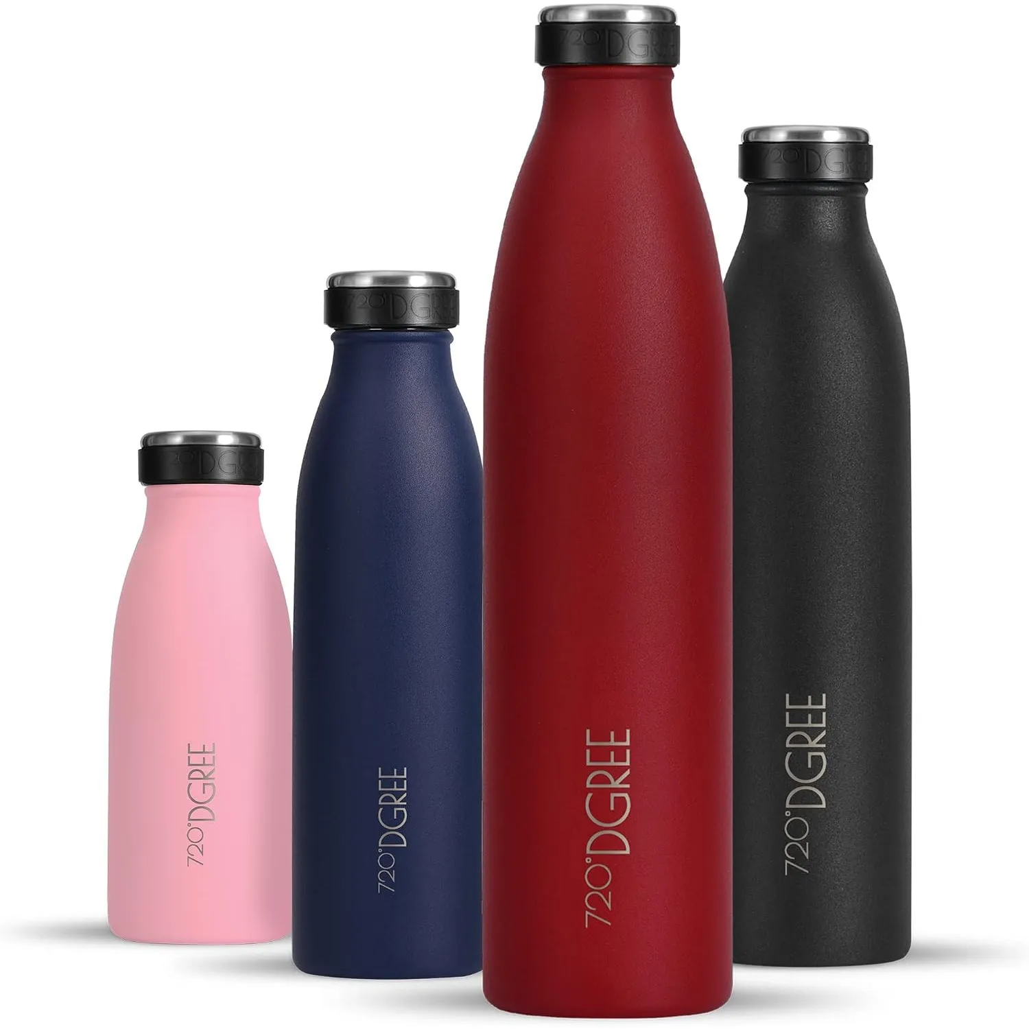 720°DGREE Edelstahl Trinkflasche “milkyBottle” - 750ml - BPA-Frei, Auslaufsicher, Kohlensäure geeignet - Thermosflasche…
