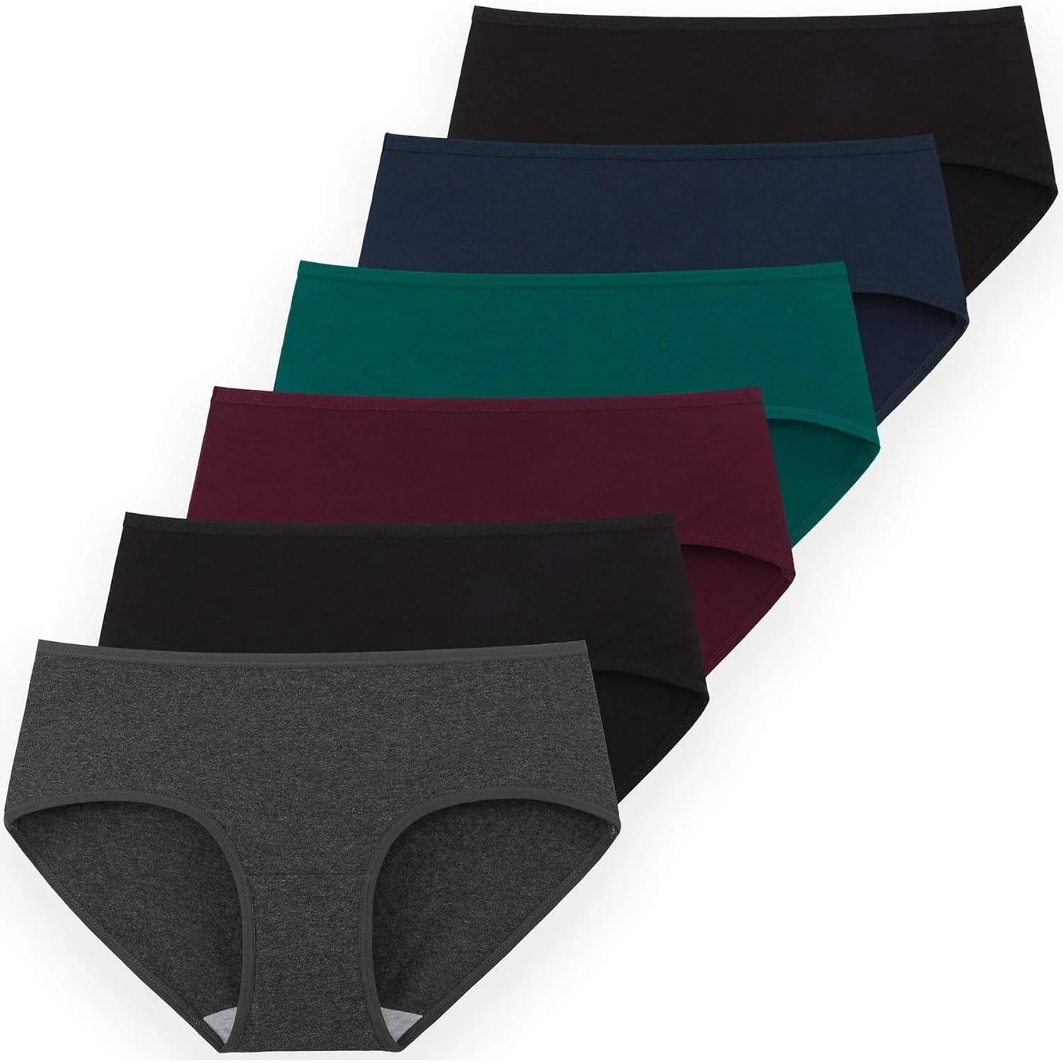 INNERSY Unterhosen Damen Baumwolle Atmungsaktive Hipster Unterwäsche 6 Pack
