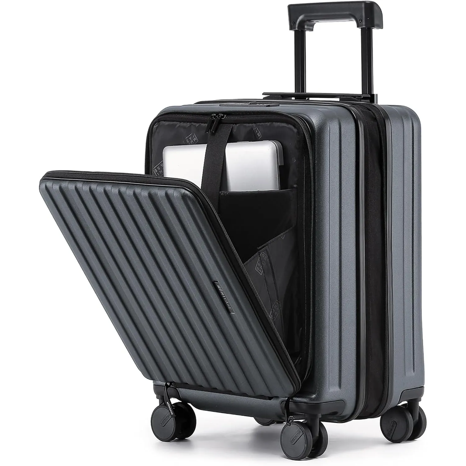 Münicase Reisekoffer M 50 cm, Laptopfach, TSA, Businessgrey