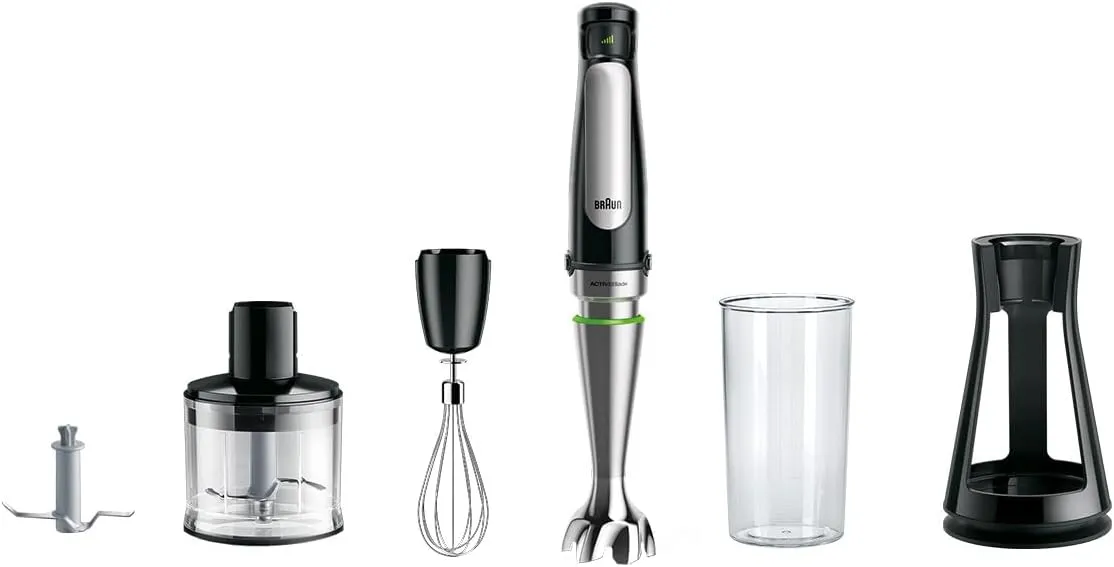 Braun MultiQuick 7 MQ 7035X Hand Blender - Hand Blender with Removable Stainless Steel Mixing Base with ActiveBlade Tec…