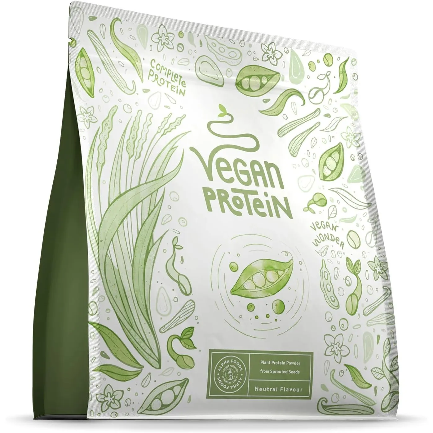 Veganes Proteinpulver | Neutral Ohne Süßungsmittel | 600g Eiweißpulver | Premiumqualität Protein | Made in Germany | Al…
