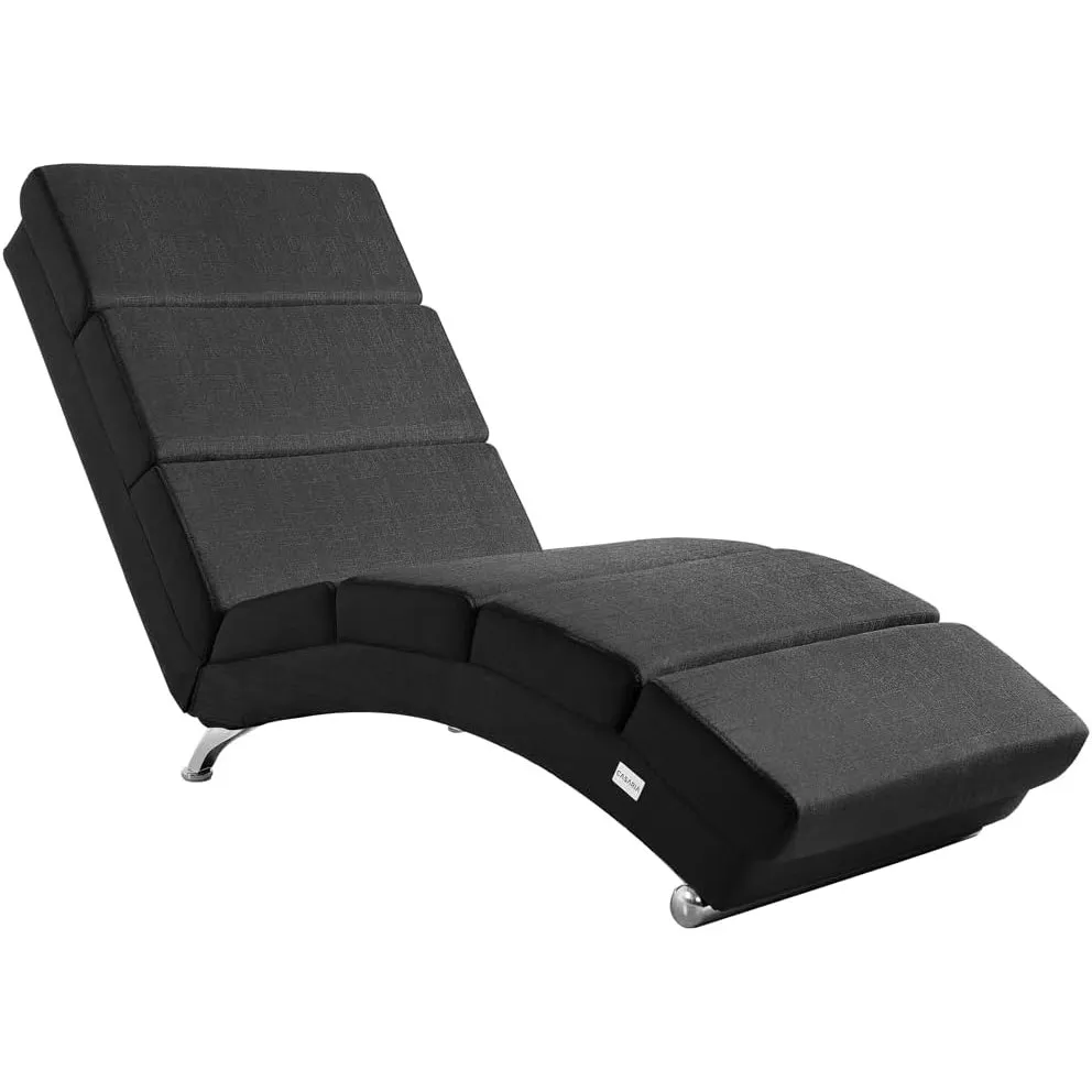 CASARIA® Relaxliege XXL London 186x89x55 cm Ergonomisch Stoff Gepolstert 180 kg Belastbarkeit Wohnzimmer Büro Indoor Ch…
