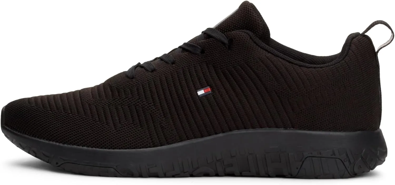 Tommy Hilfiger Herren Runner Sneaker Corporate Knit Rib Runner Sportschuhe