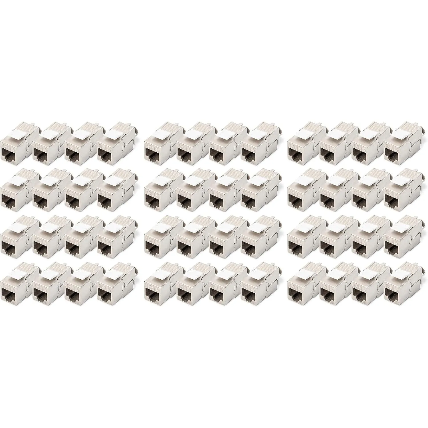 DIGITUS Keystone-Modul Cat 6A – 48 Stück – Geschirmt – 500 MHz 10Base-T