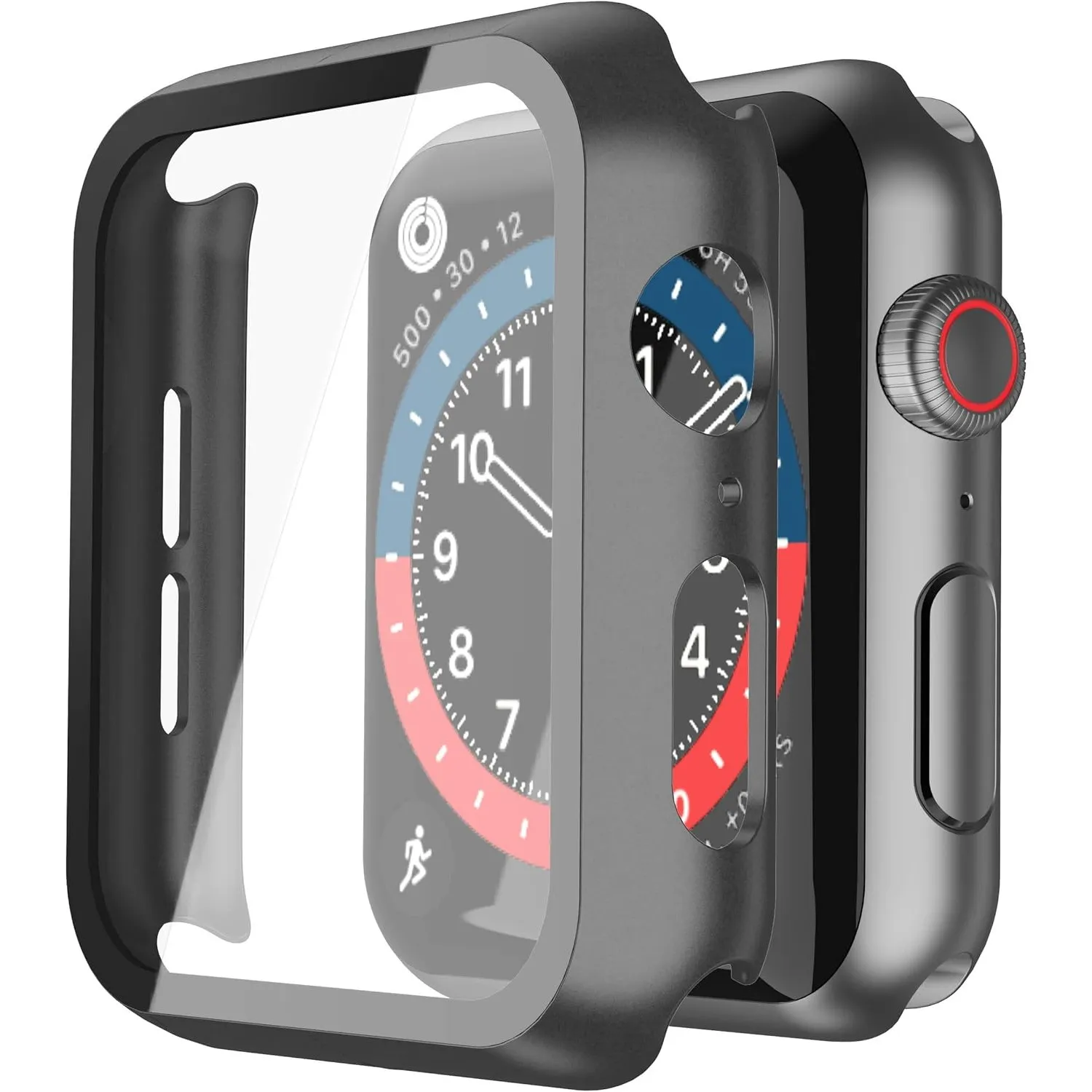 Misxi Hülle mit Displayschutz für 44mm Apple Watch SE3/SE2/SE/Series 6/5/4