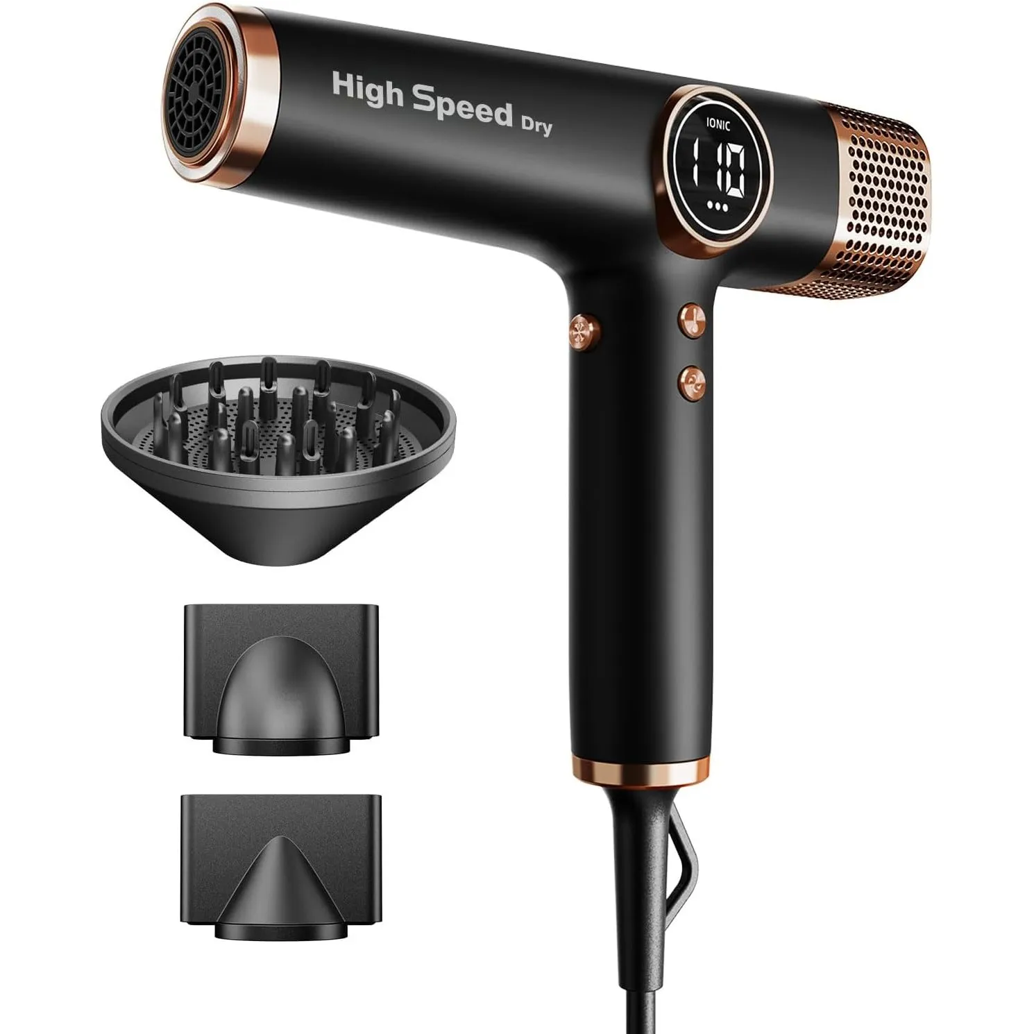 Faszin Professioneller Haartrockner, 110000 RPM, 330 g Superleicht, 1800W