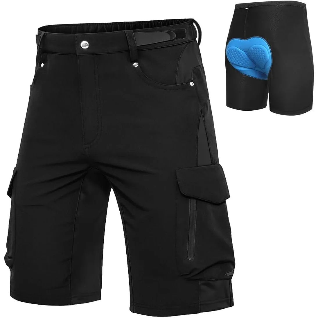 Cycorld MTB Hose Herren Fahrradhose, Schnelltrocknende MTB Shorts Herren Mountainbike Hose Baggy Bike Shorts, Atmungsak…