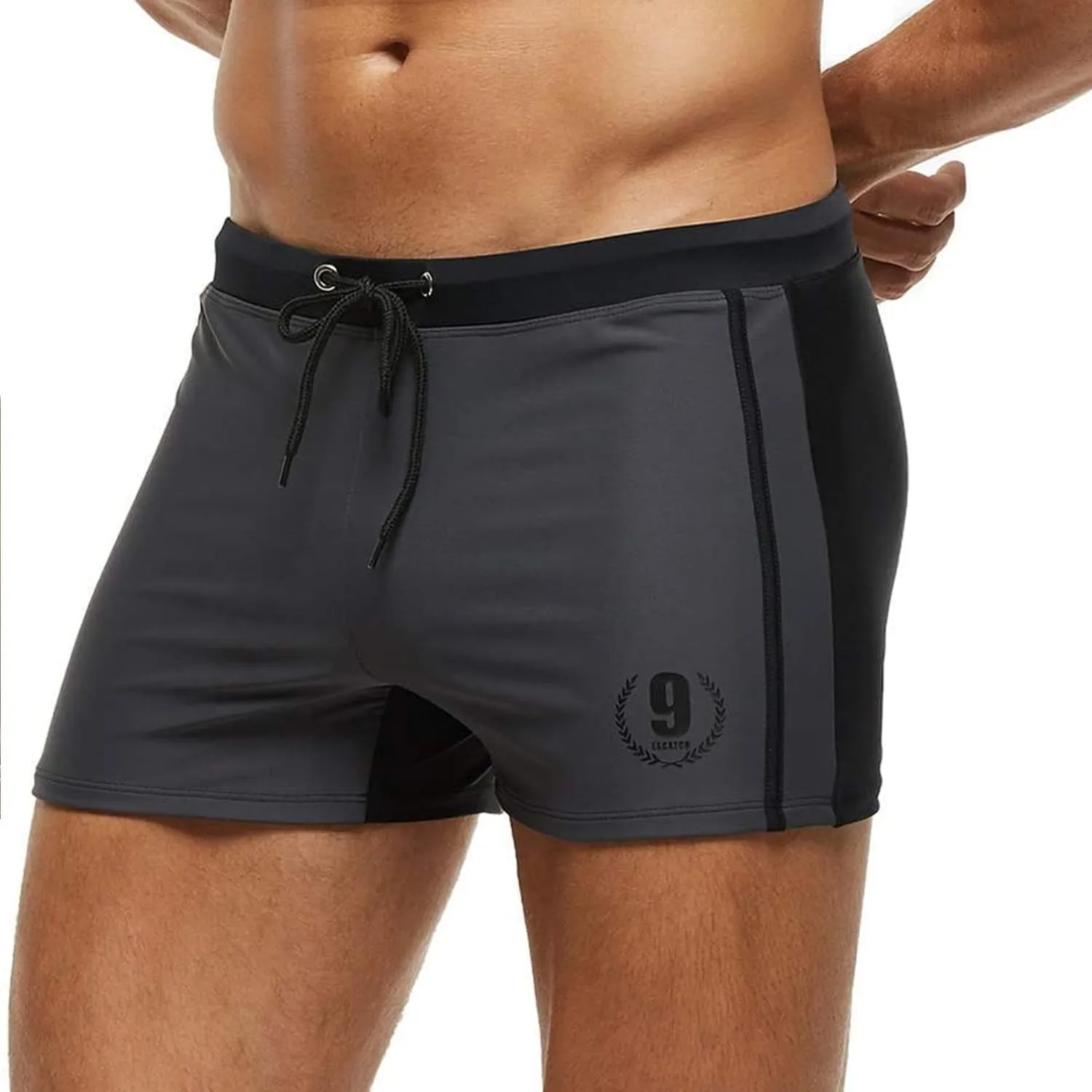Arcweg Badehose Herren Eng Kurz Badeshorts mit Tunnelzug Schwimmhose Wassersport Kurze Hose UV Schutz Jungen Schwimmwea…