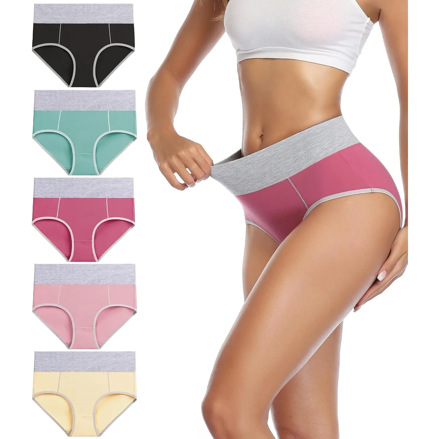wirarpa Unterhosen Damen Baumwolle Unterwäsche Taillenslip