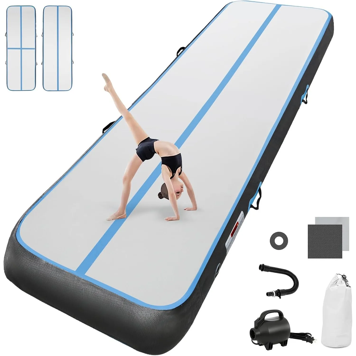 airtrack matte mit elektrischer Luftpumpe 10CM/20CM hoch 2M/3/4M/5M/6M Tumbling Matten Aufblasbare turnmatte Matte gymn…