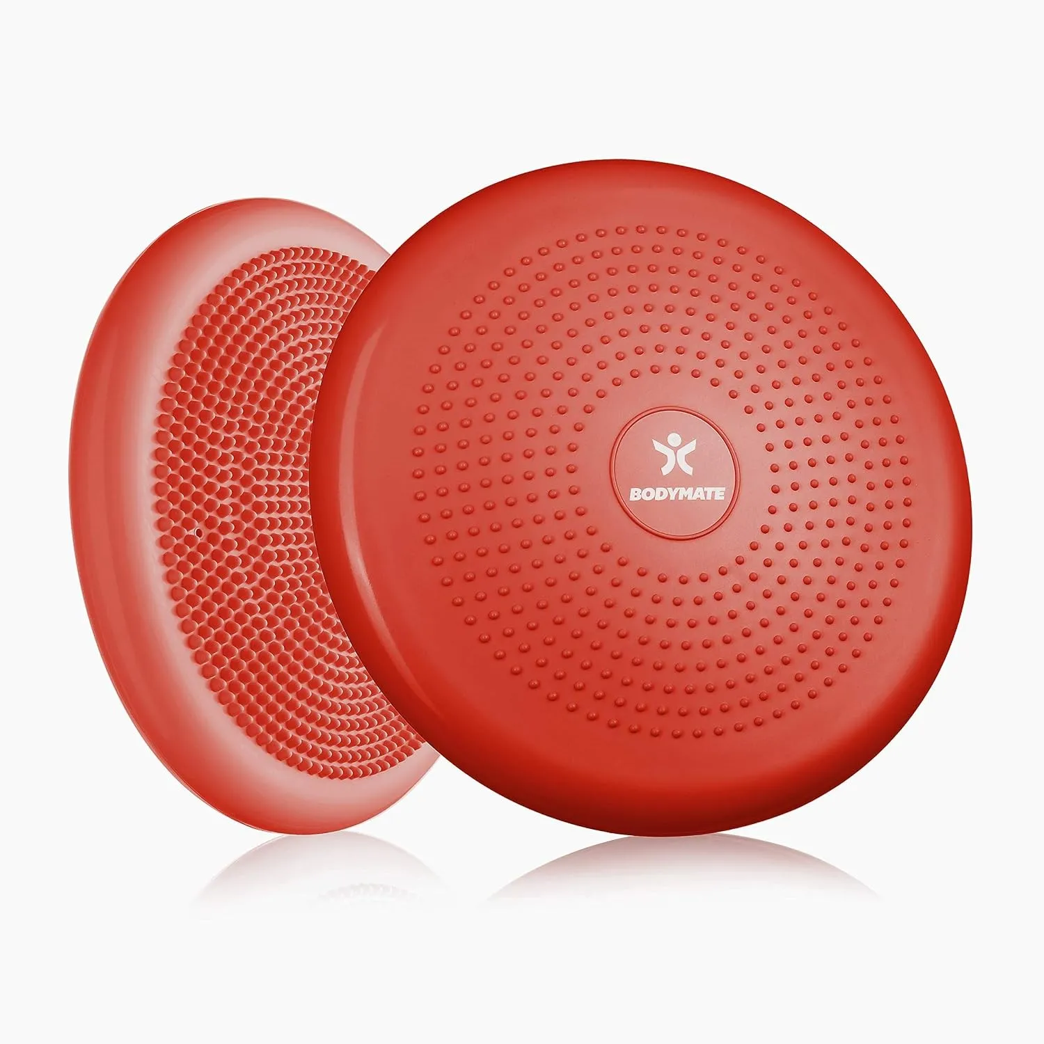 BODYMATE Balance Kissen mit Pumpe, Ø 34 cm | Propriozeptives Kissen, instabiles Kissen, aufblasbares Kissen | Rumpftrai…
