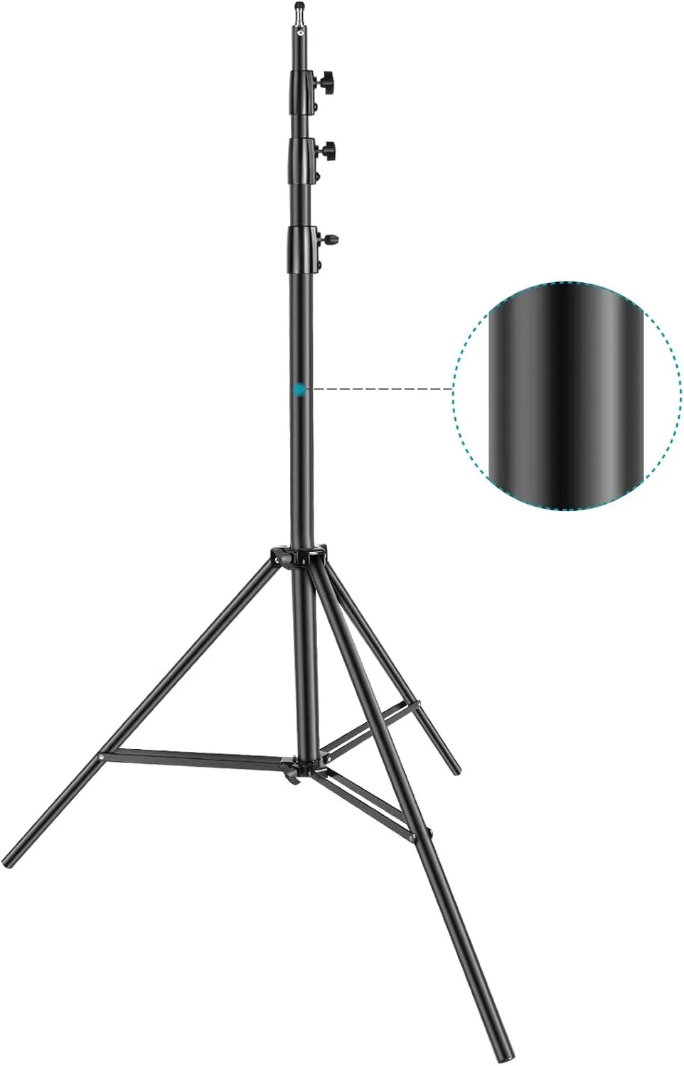 NEEWER Heavy Duty Light Stand Metall 13ft/4m verstellbares Fotografie Stativ mit eingebautem Federkissen und 1/4" Schra…