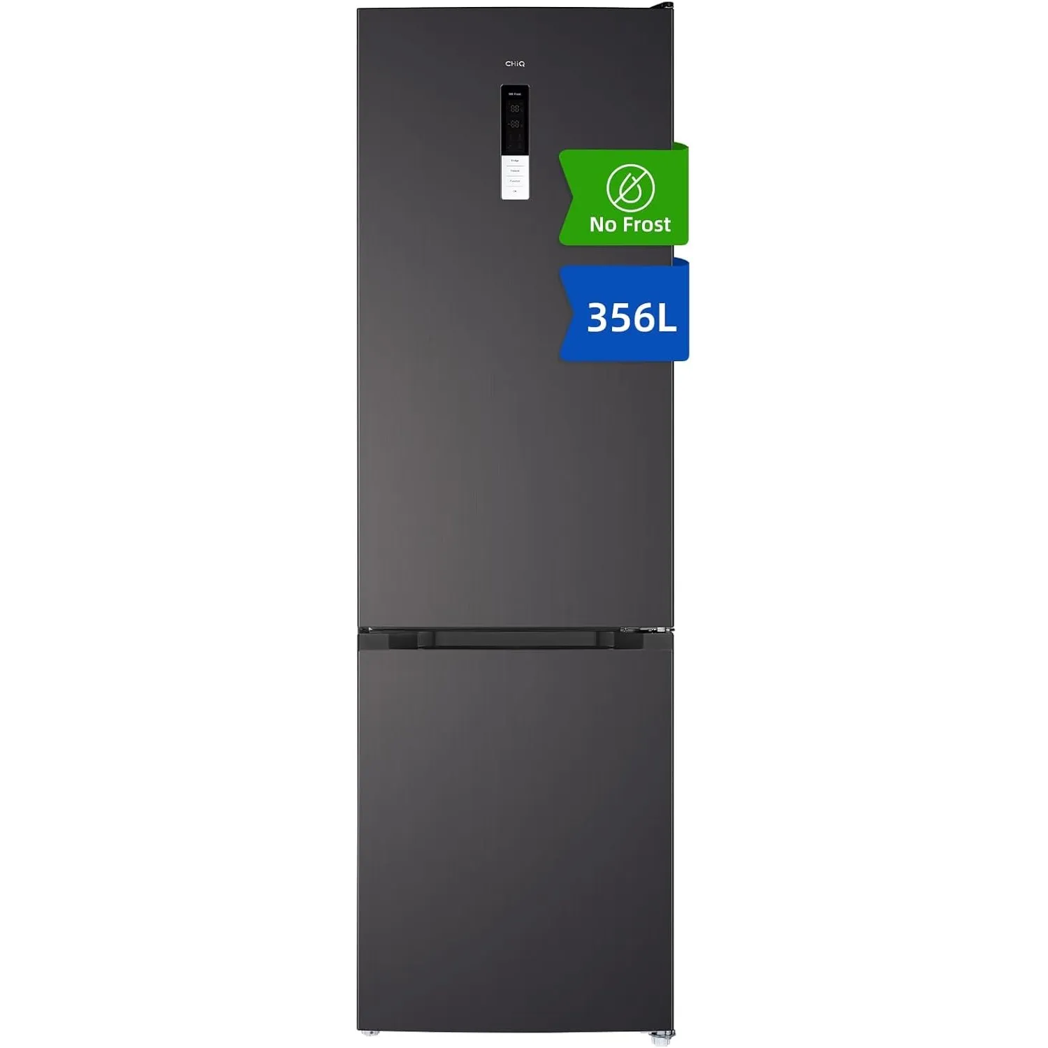CHiQ Kühlschrank mit Gefrierfach No Frost, 356 L, 200 cm H, 60 cm B | Smart Kontrol, Eco Mode, Leise 35 dB | 4-Sterne-G…