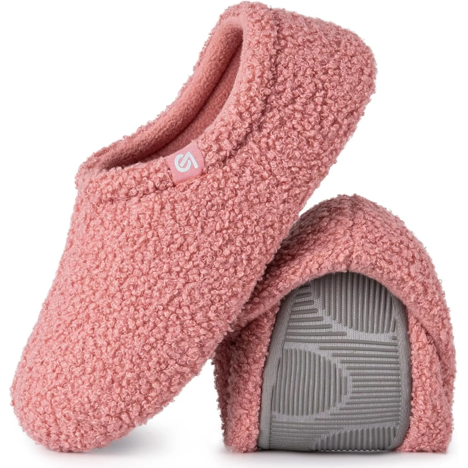 VeraCosy Damen Filz Hausschuhe Memory-Schaum Fleece Geschlossene Ferse