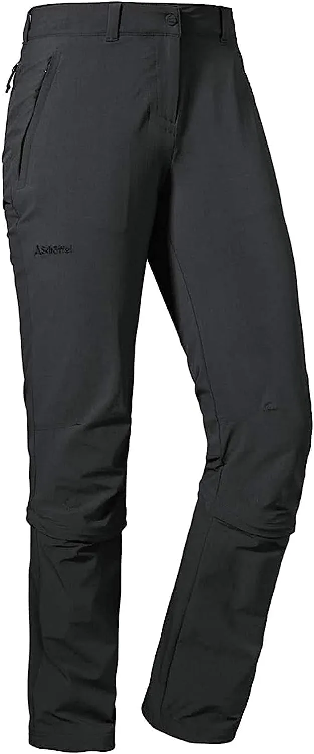 Schöffel Damen Pants Engadin1 Zip Off, elastische Damen Hose mit Zip-Off Funktion, kühlende und schnell trocknende Outd…