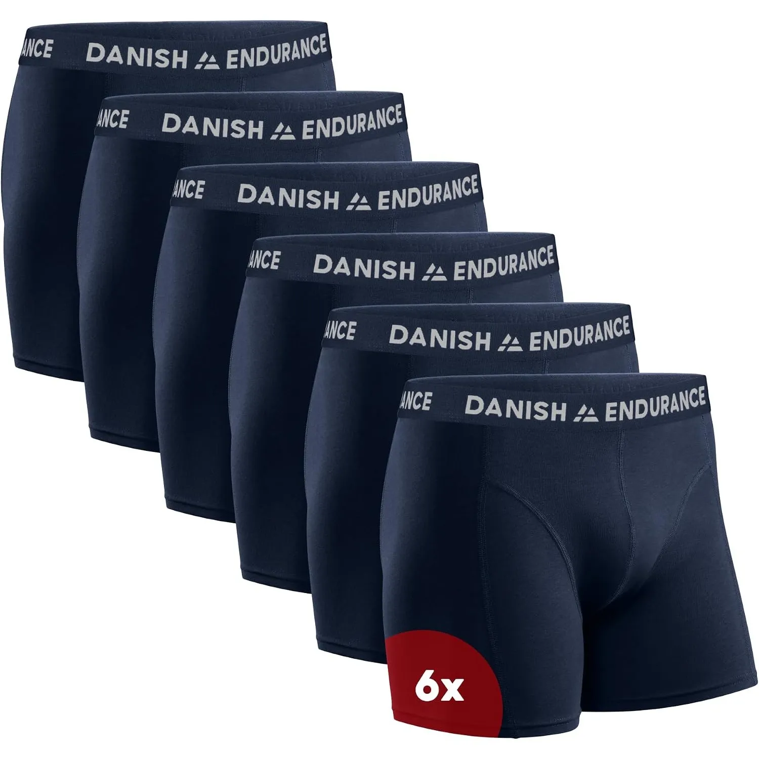 DANISH ENDURANCE 6er Pack Boxershorts Herren, Mit oder ohne Eingriff