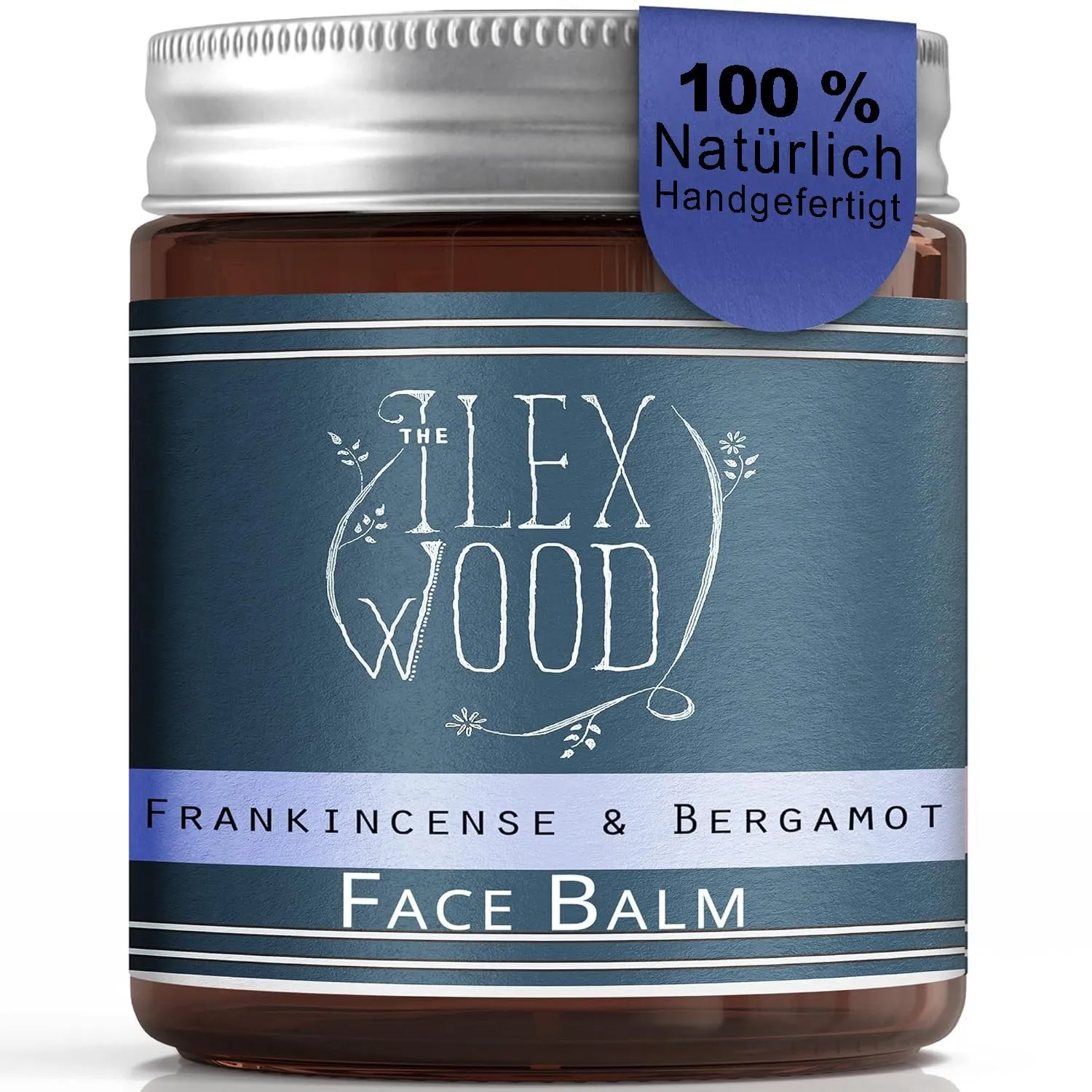 The Ilex Wood - Weihrauch- und Bergamotte-Gesichtsbalsam - 100% natürlich, vegan, feuchtigkeitsspendend, Anti-Aging, ti…