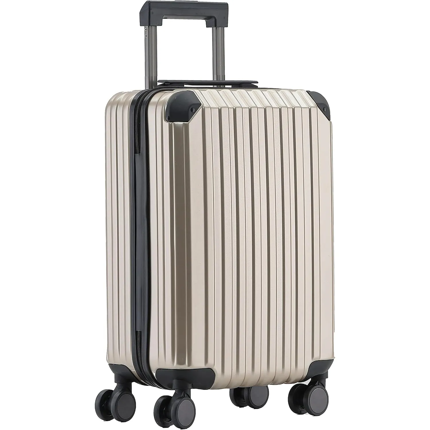Münicase M816 TSA-Schloß Koffer Reisekoffer Trolley Kofferset Hardschale Boardcase Handgepäck (Champagner, Kleiner Koff…