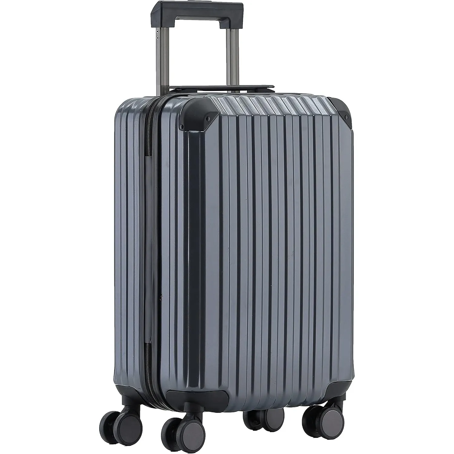 Münicase M816 TSA-Schloß Koffer Reisekoffer Trolley Kofferset Hardschale Boardcase Handgepäck (Grey, Kleiner Koffer)