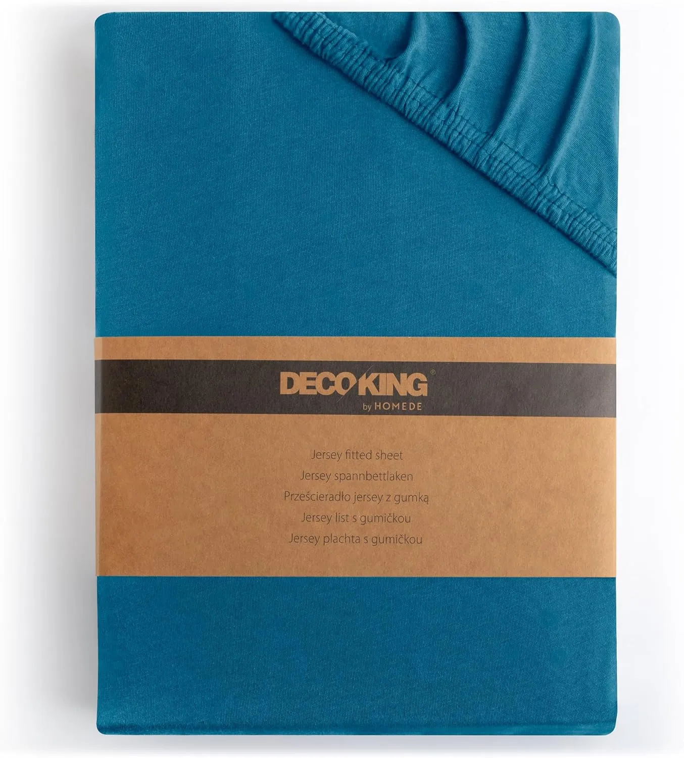 DecoKing Spannbettlaken 140x200 160x200 cm 100% gekämmte Baumwolle Blau Spannbetttücher Jersey Boxspringbett Amber 140 …