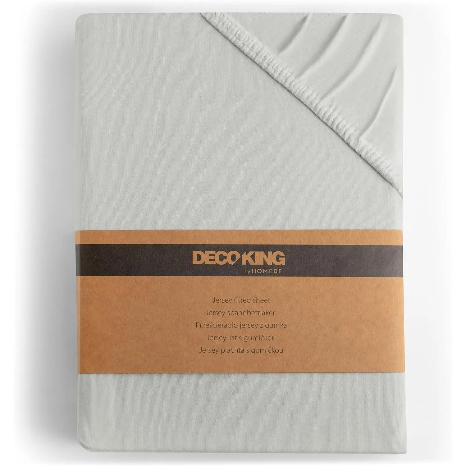 DecoKing Spannbettlaken 200x220 220x240 cm 100% gekämmte Baumwolle Amber | Silber Spannbetttücher Jersey Boxspringbett …
