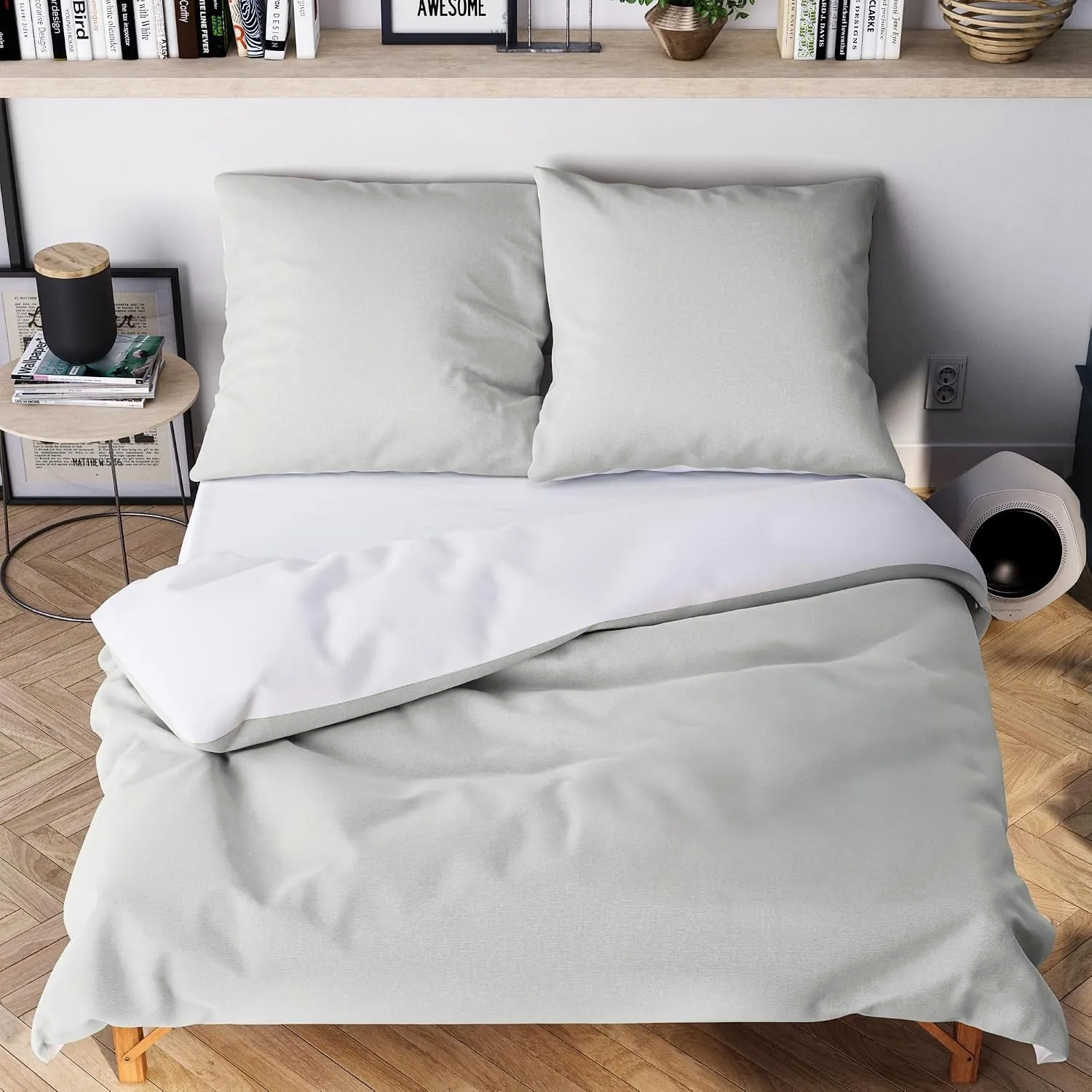 Wolkenfeld Mikrofaser Bettwäsche 200x200 cm – Kuschelig Weich, Bügelfrei & Doppelt Gebürstet – Oeko-TEX Bettwäsche-Sets…