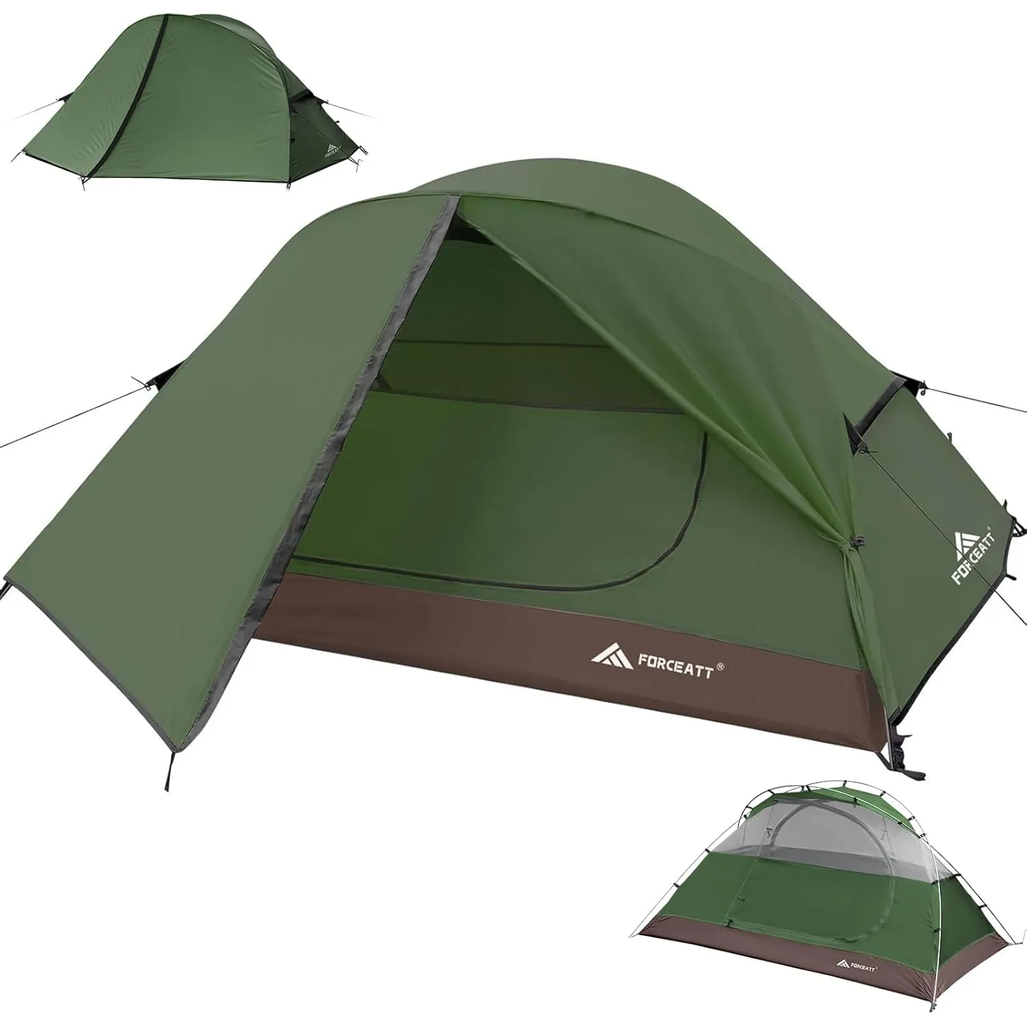 Forceatt Zelt für 2 und 3 Personen in 4 Jahreszeiten | Ultraleicht für Camping, Rucksackreisen, Wandern und andere Outd…