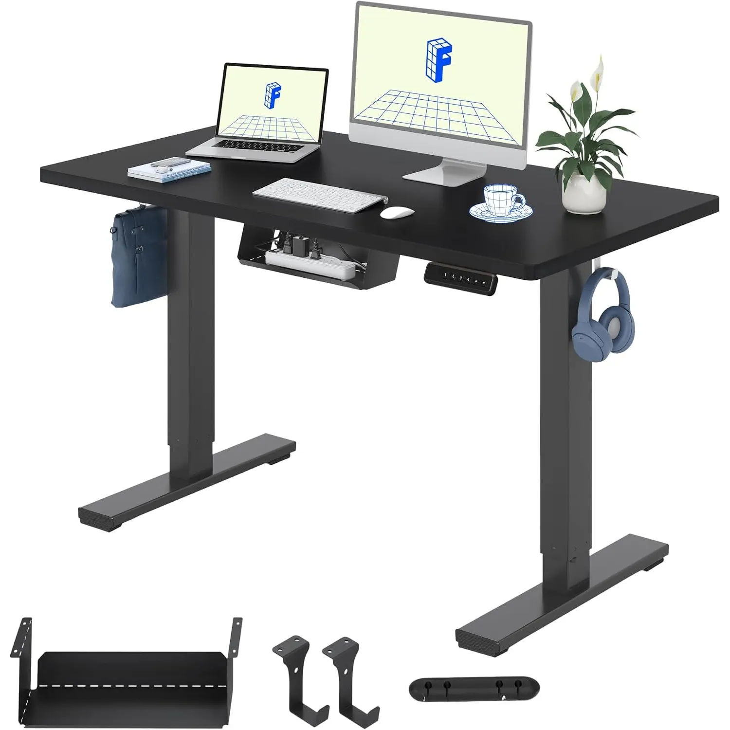 FLEXISPOT Höhenverstellbarer Schreibtisch Basic 120x60cm