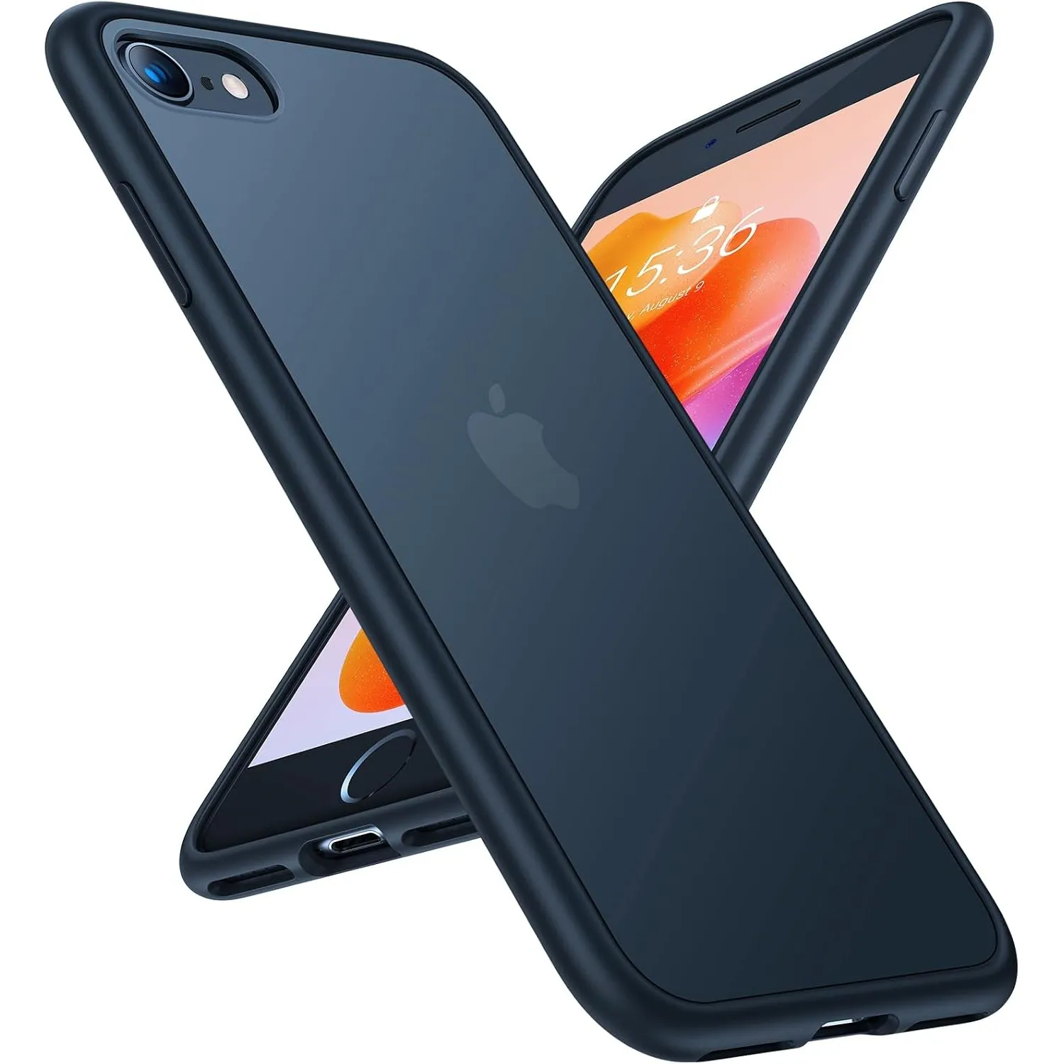 Torras Hülle, stoßfest, entworfen für iPhone SE 2020 und iPhone 8, militärisch erprobte Stoßfestigkeit, durchscheinend,…