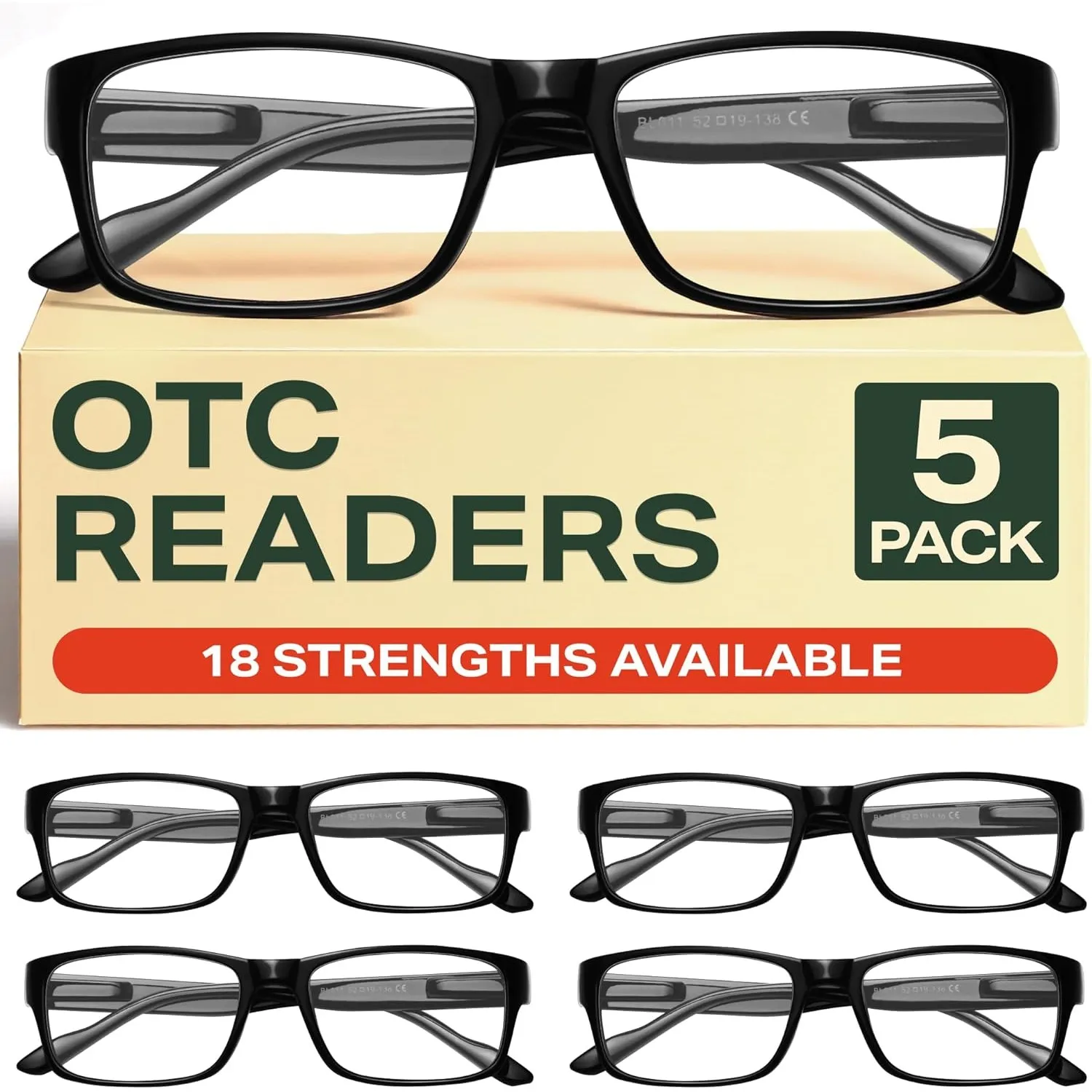 Gaoye 5 pack Lesebrillen herren/damen mit blaulichtfilter Brille Lesehilfe für Damen Herren