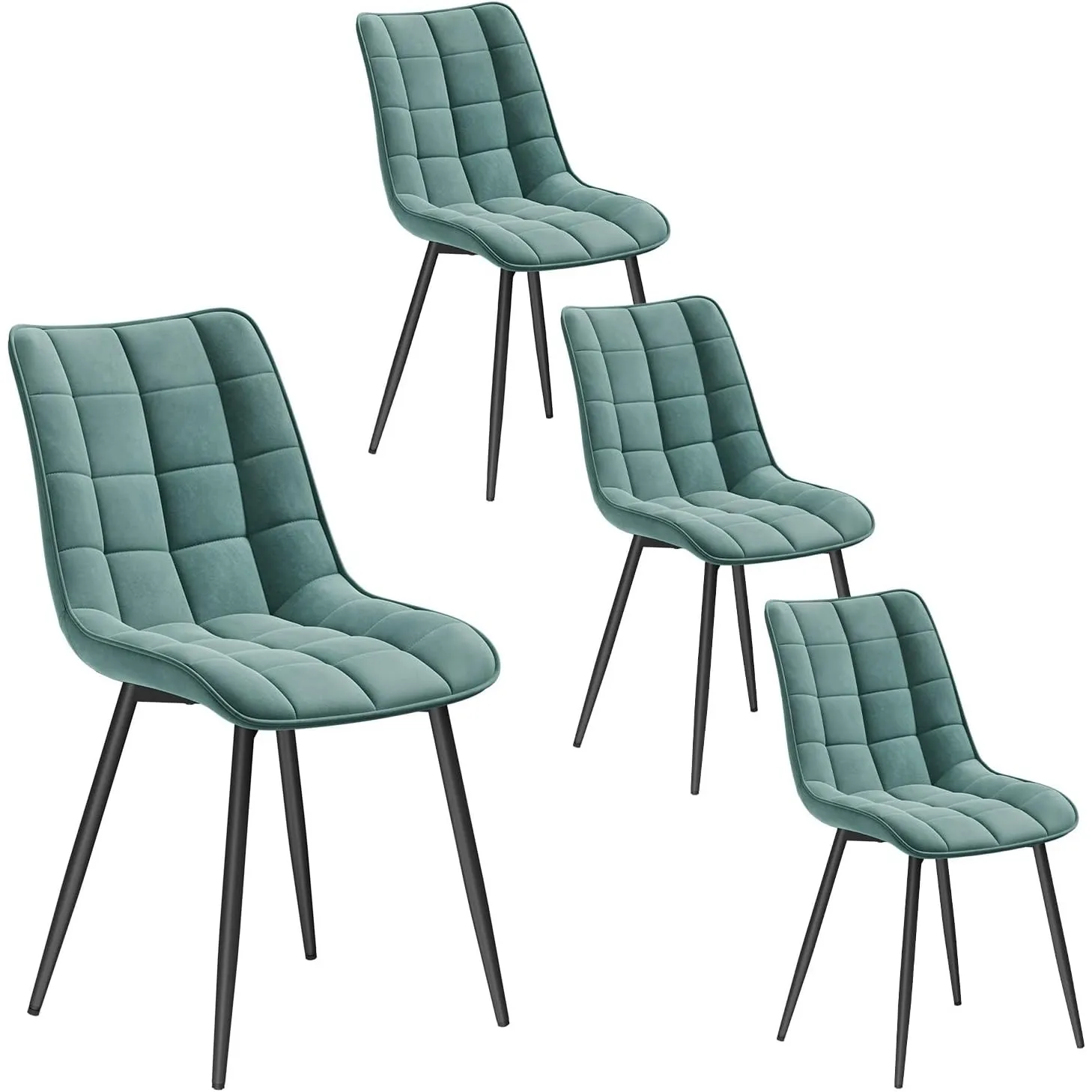 WOLTU Esszimmerstühle 4er Set, für Wohnzimmer Küche Esszimmer, Küchenstühle gepolstert mit Rückenlehne, Sitzfläche aus …