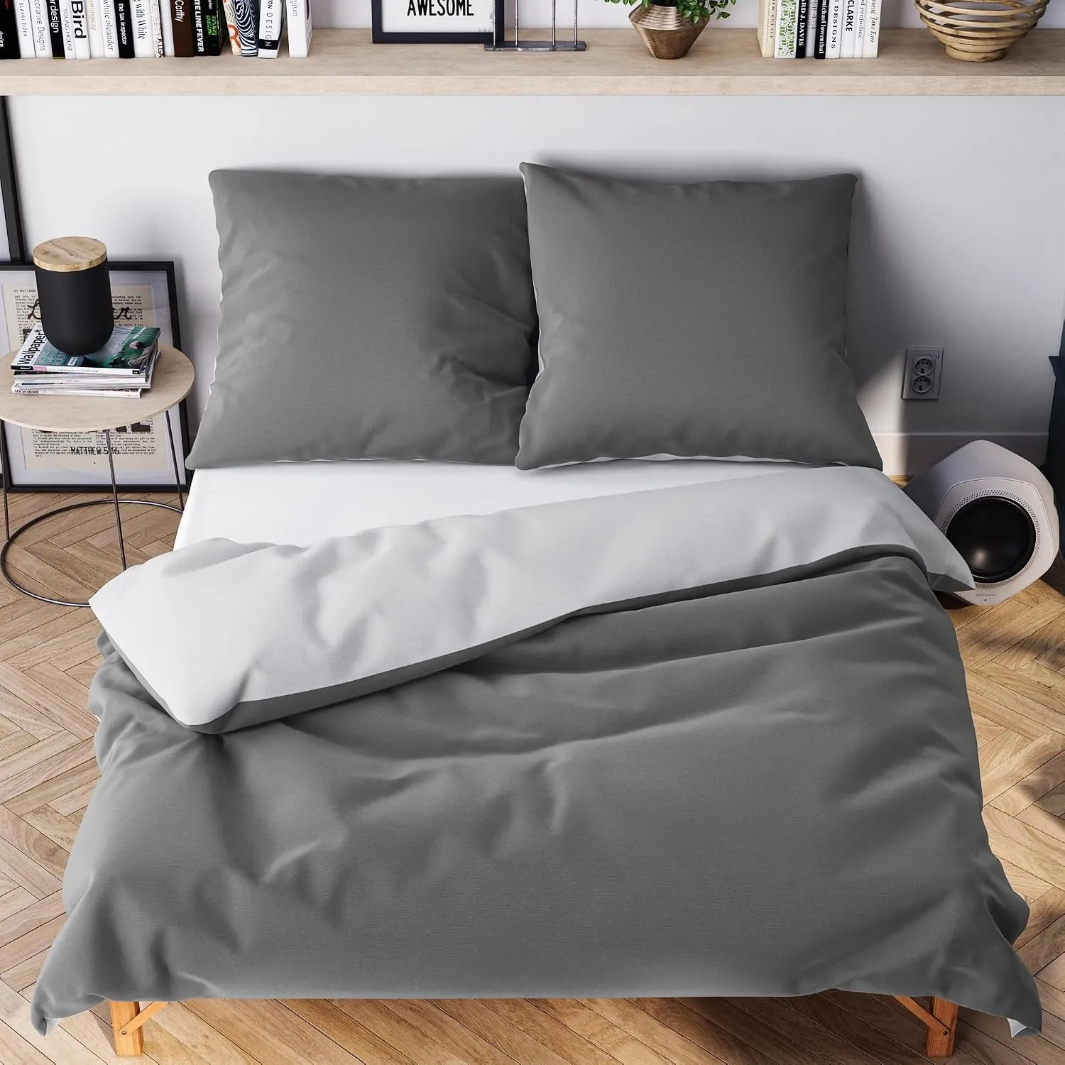 Wolkenfeld Mikrofaser Bettwäsche 135x200 cm – Kuschelig Weich, Bügelfrei & Doppelt Gebürstet – Oeko-TEX Bettwäsche-Sets…