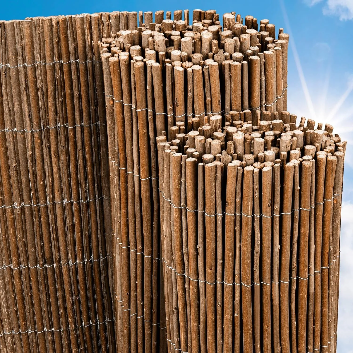 Sol Royal Weidenmatte Sichtschutz für Gartenzaun Weidenzaun Montage