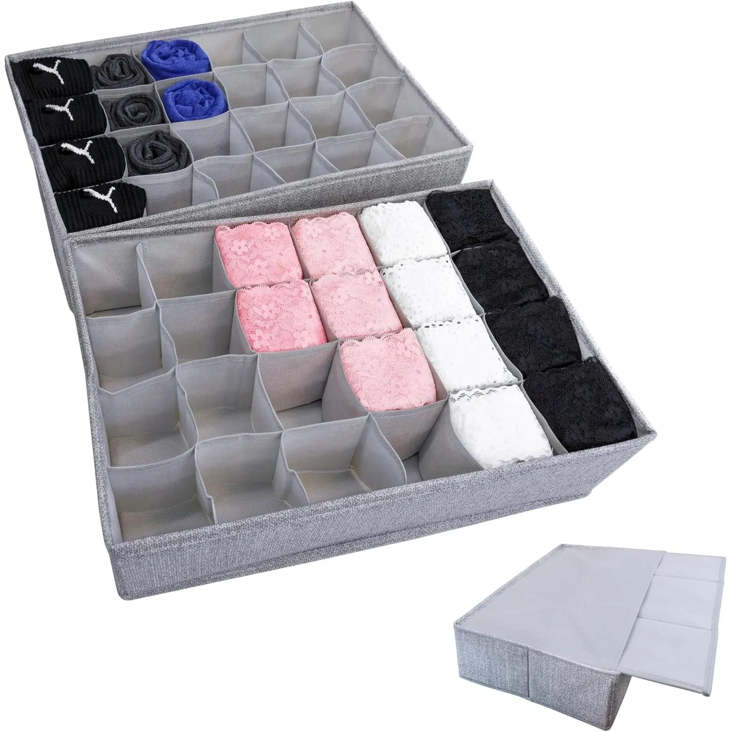 SIMPLE JOY® PAX50 Organizer passgenau in IKEA PAX, Premium Einsatz 48Fach | Perfekt für IKEA PAX 50x58cm ✓Bewährte Mark…