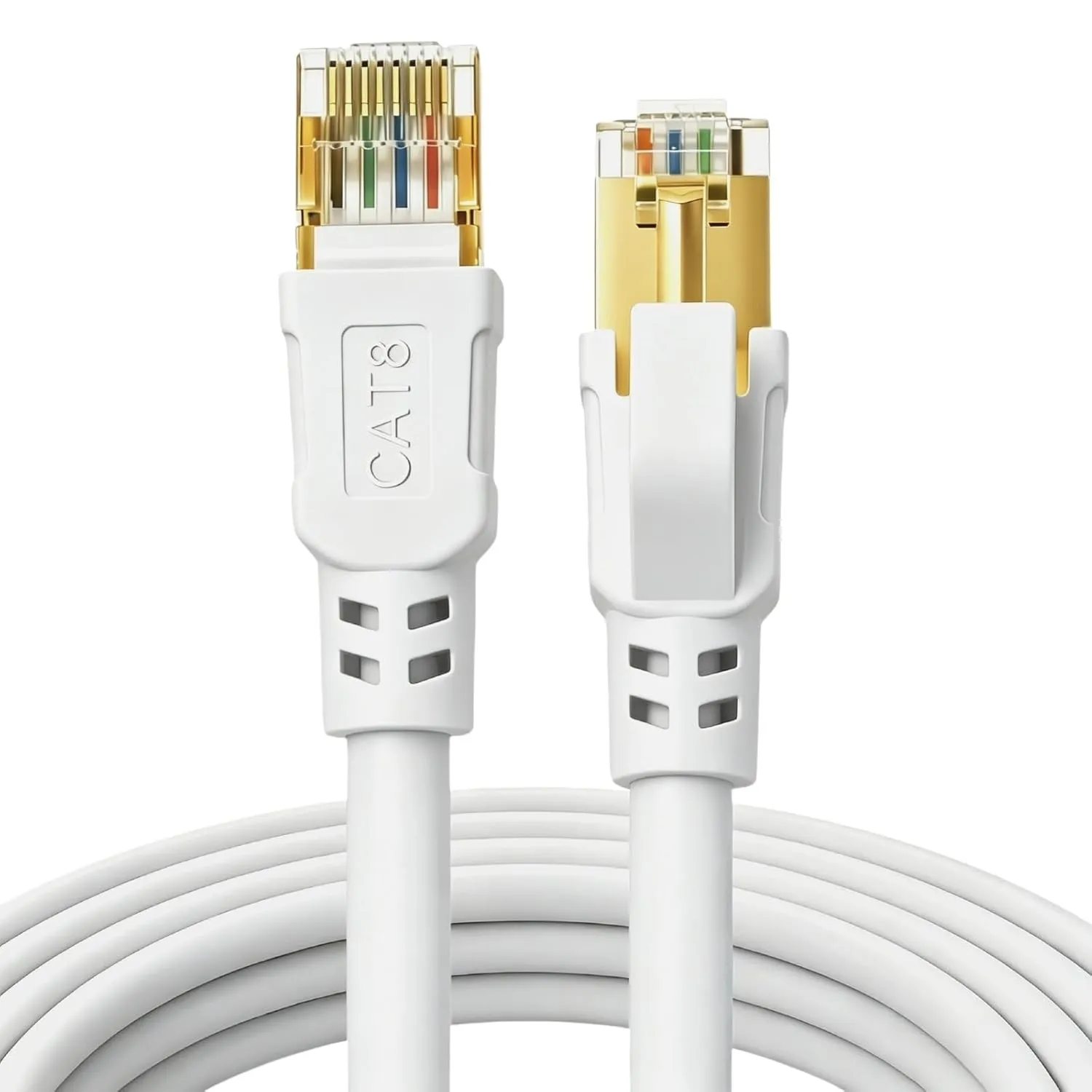 DDMALL CAT8 LAN Kabel 30 Meter, Hochgeschwindigkeit Netzwerkkabel 40Gbps 2000MHz Ethernet Kabel mit Vergoldetem RJ45 fü…